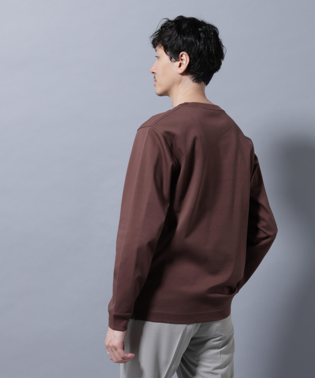 アンチスメルクルーネックTシャツ 長袖 6725223208