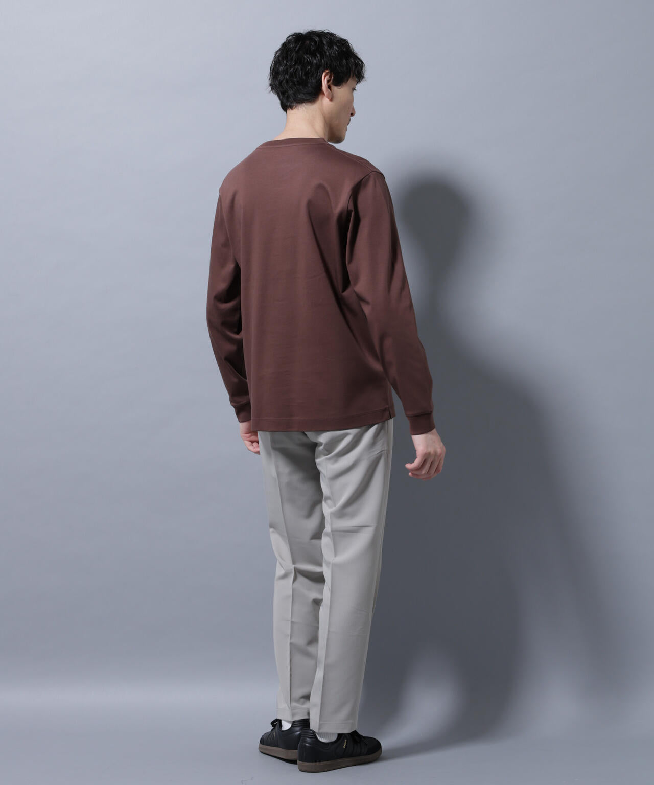アンチスメルクルーネックTシャツ 長袖 6725223208