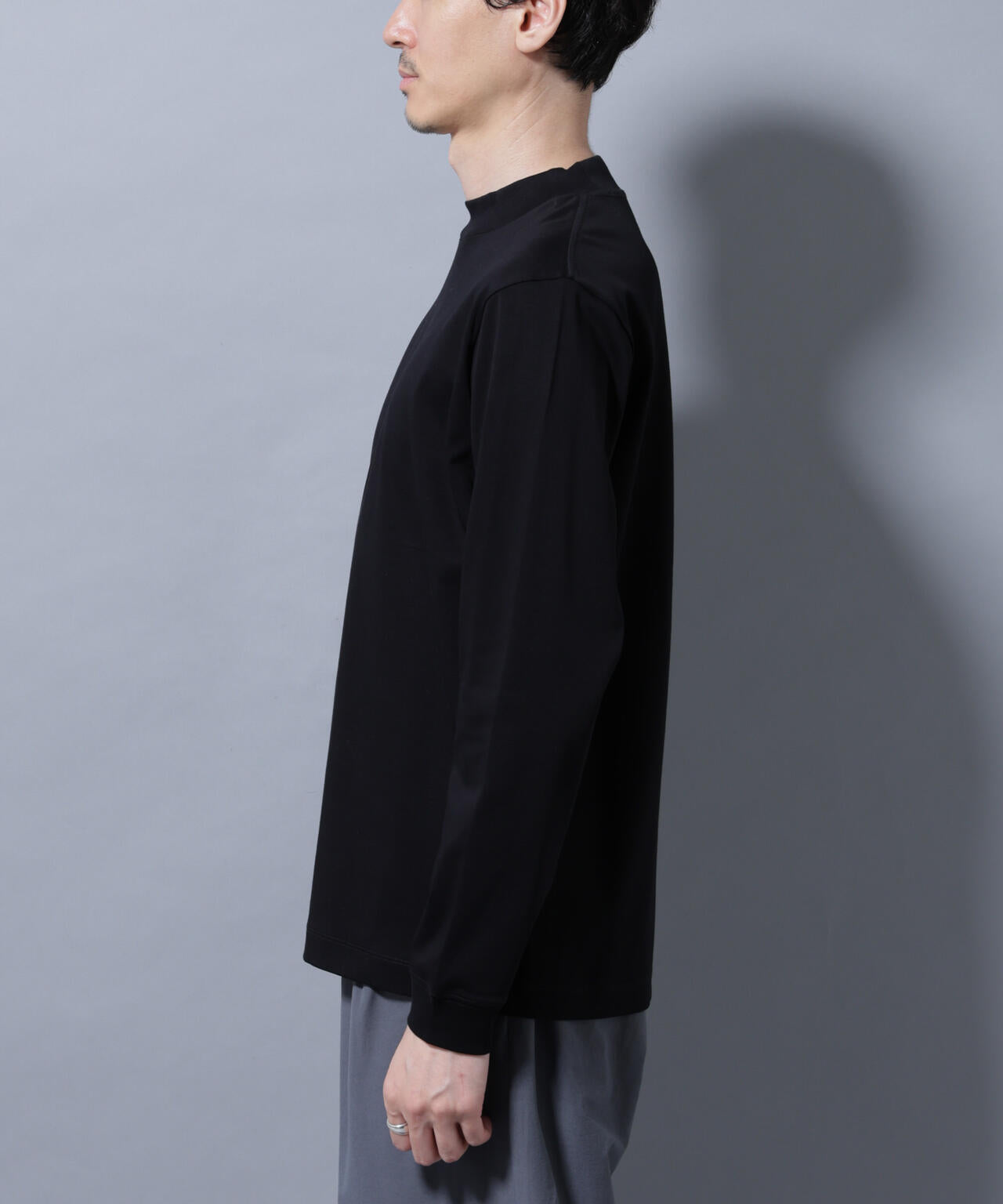 アンチスメルモックネックTシャツ 長袖 6725223210