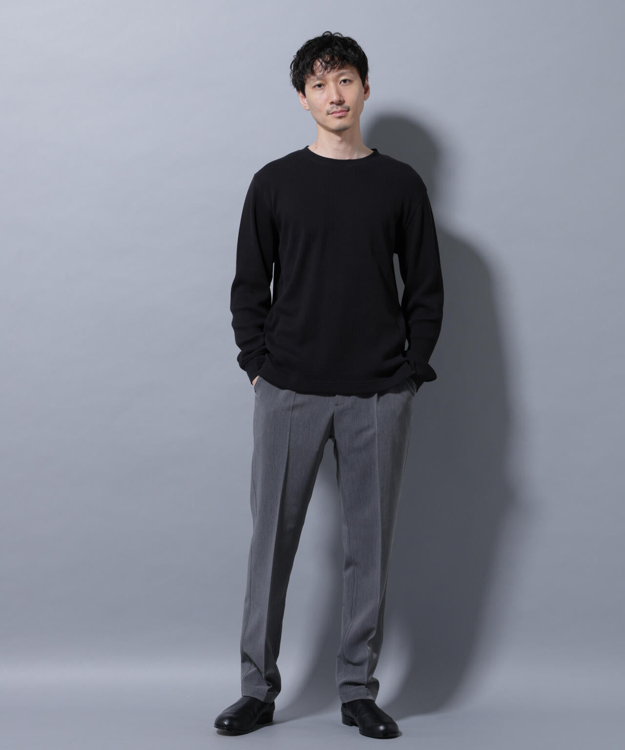 アンチスメルワッフルTシャツ 長袖 6725223212