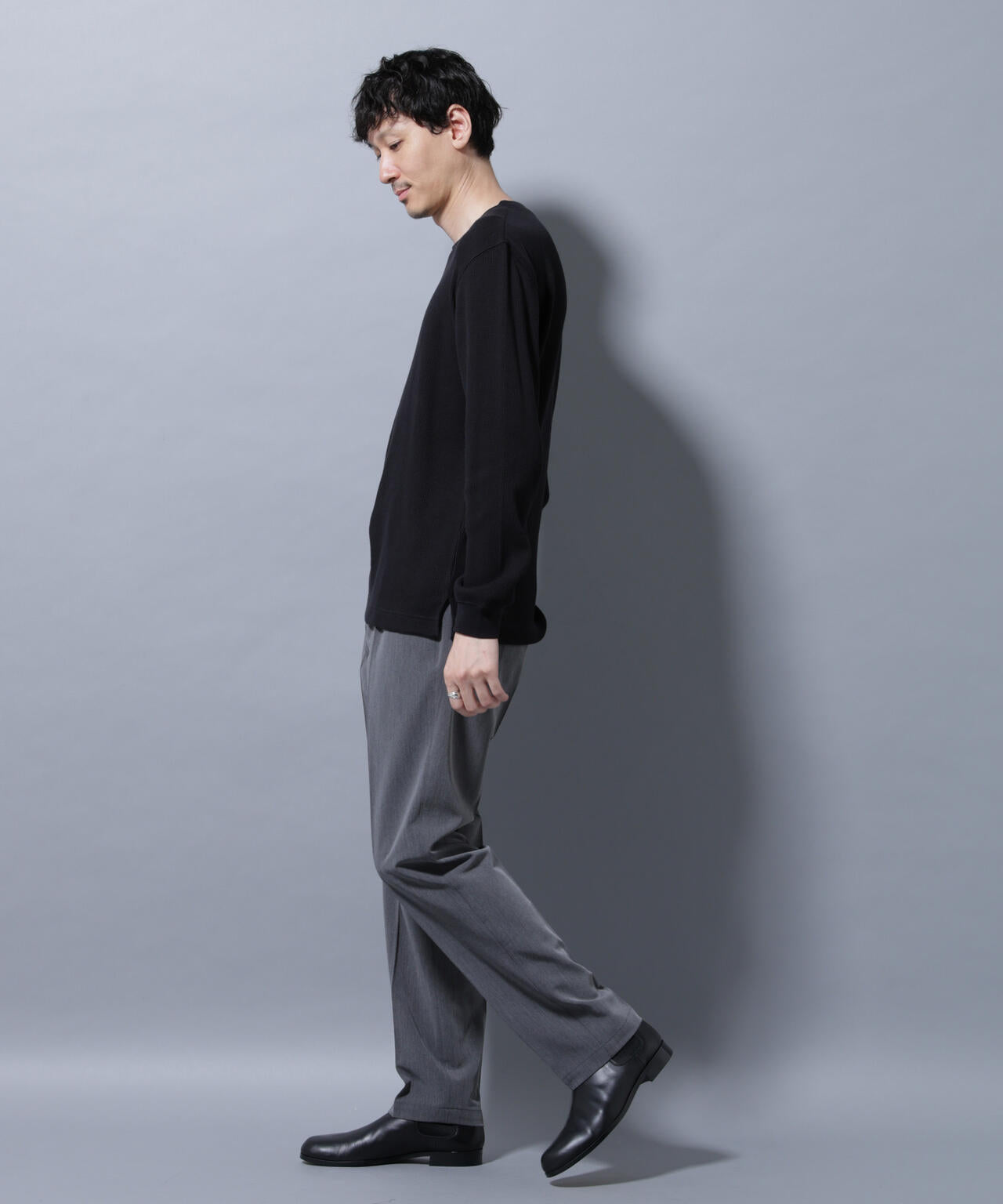 アンチスメルワッフルTシャツ 長袖 6725223212