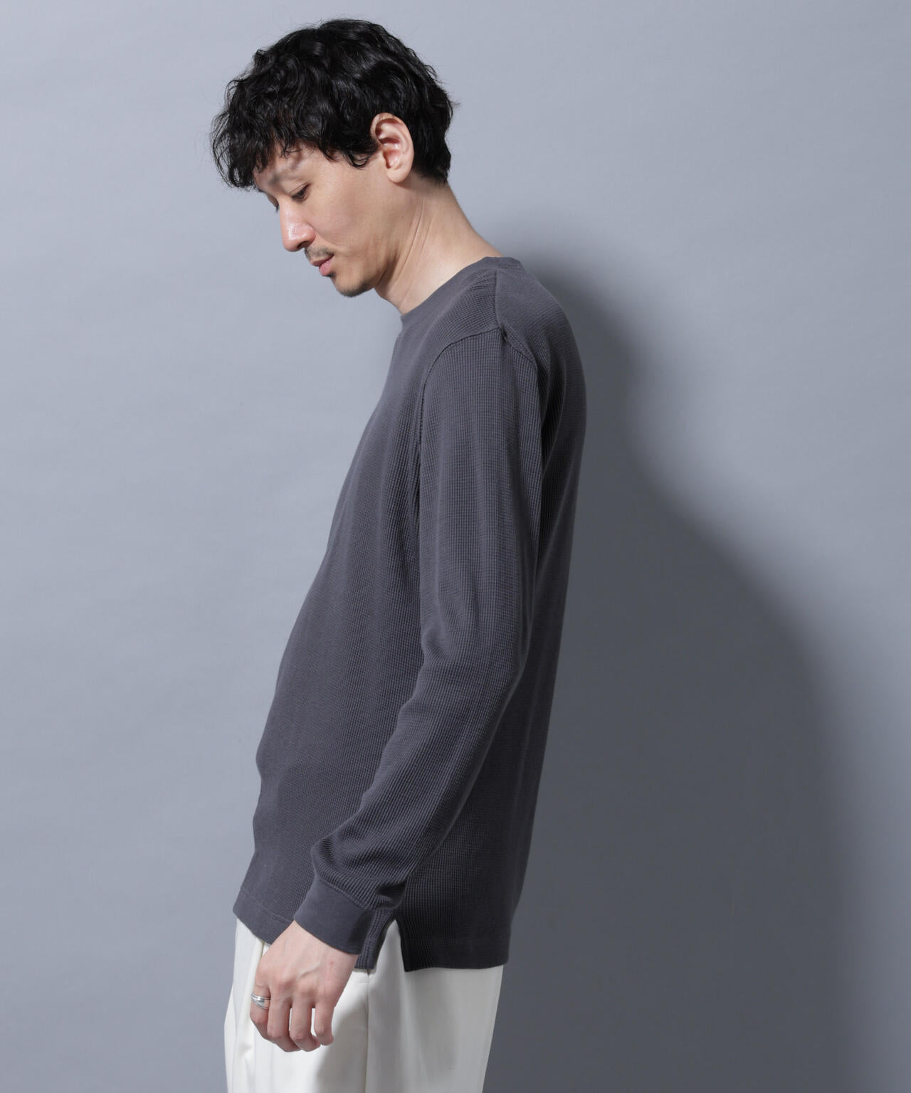アンチスメルワッフルTシャツ 長袖 6725223212