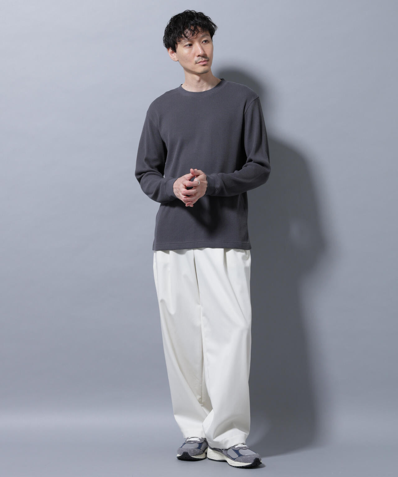 アンチスメルワッフルTシャツ 長袖 6725223212