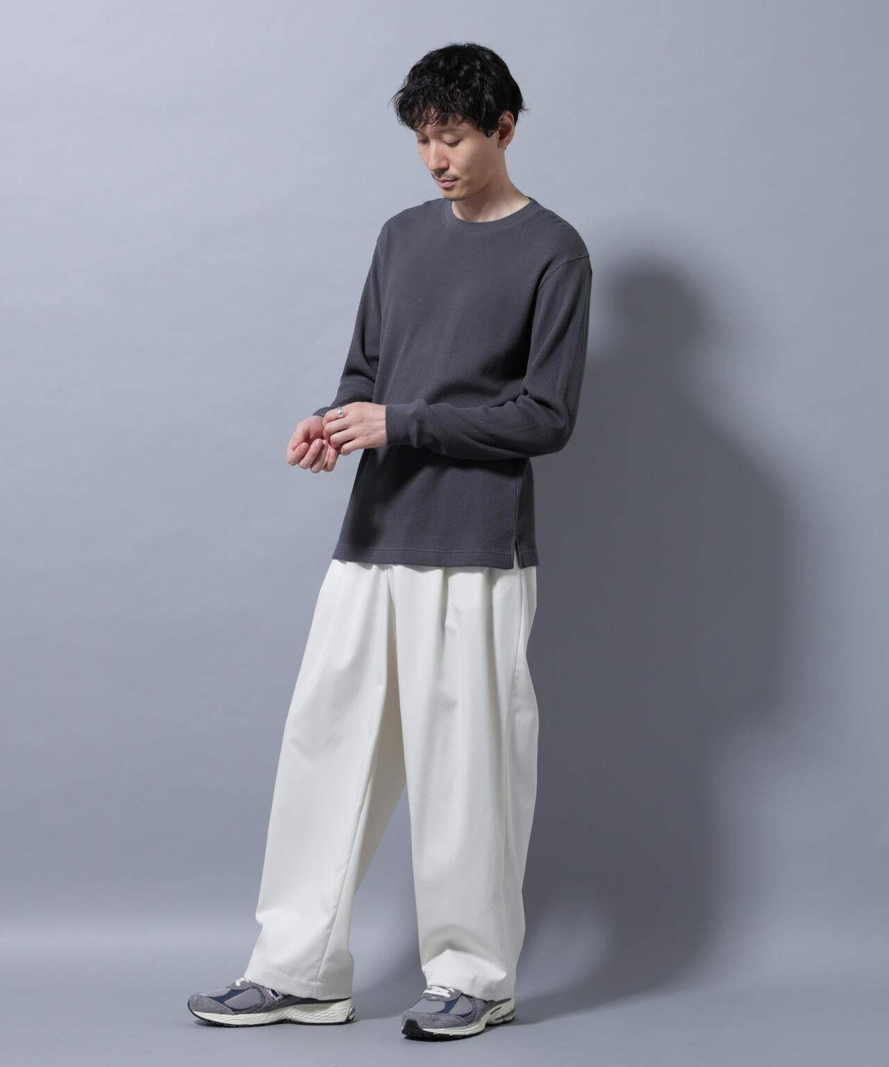 アンチスメルワッフルTシャツ 長袖 6725223212