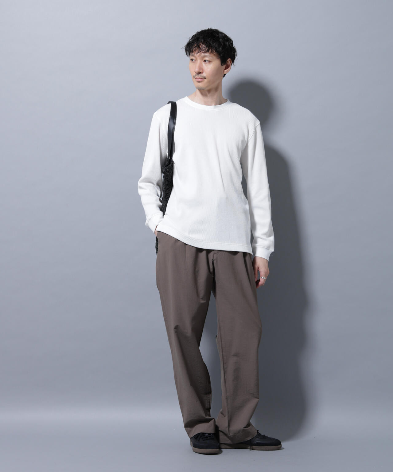 アンチスメルワッフルTシャツ 長袖 6725223212
