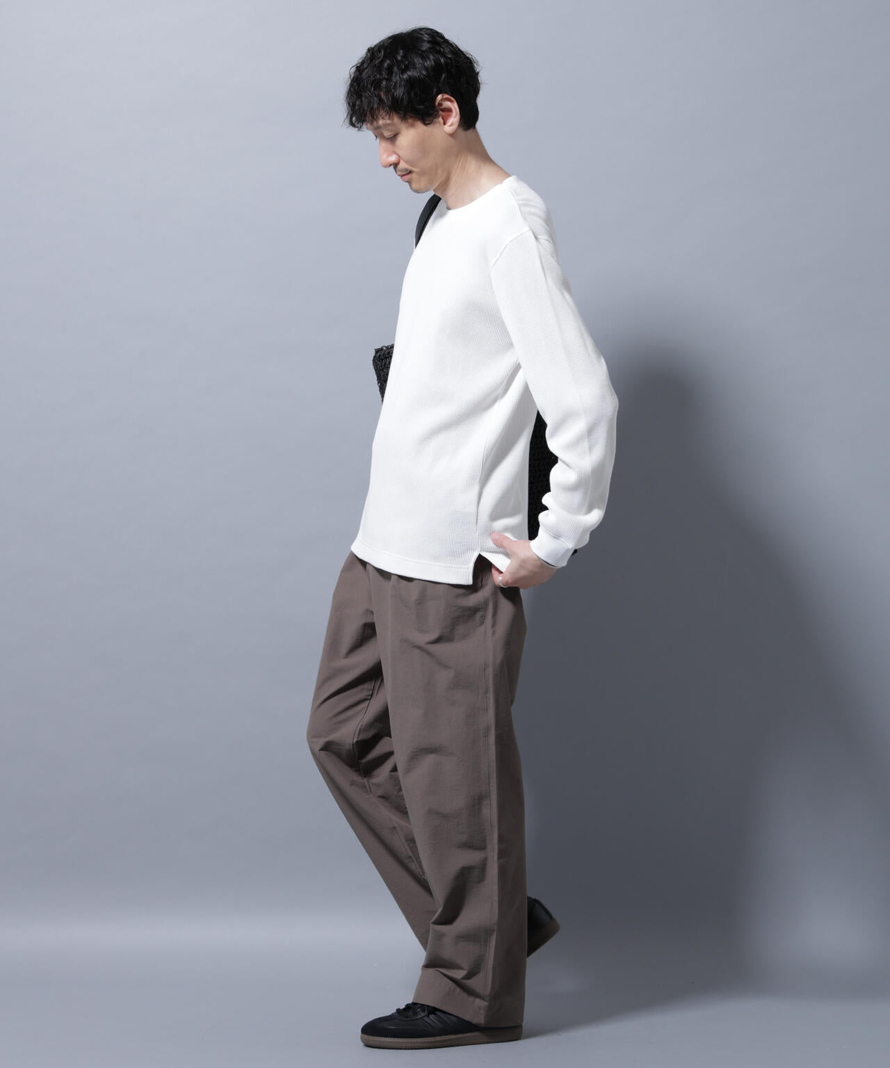 アンチスメルワッフルTシャツ 長袖 6725223212