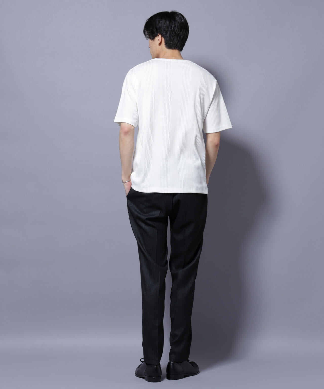NORMANBROS/NORMANBROS別注 テレコUネックTシャツ 半袖 6725224001
