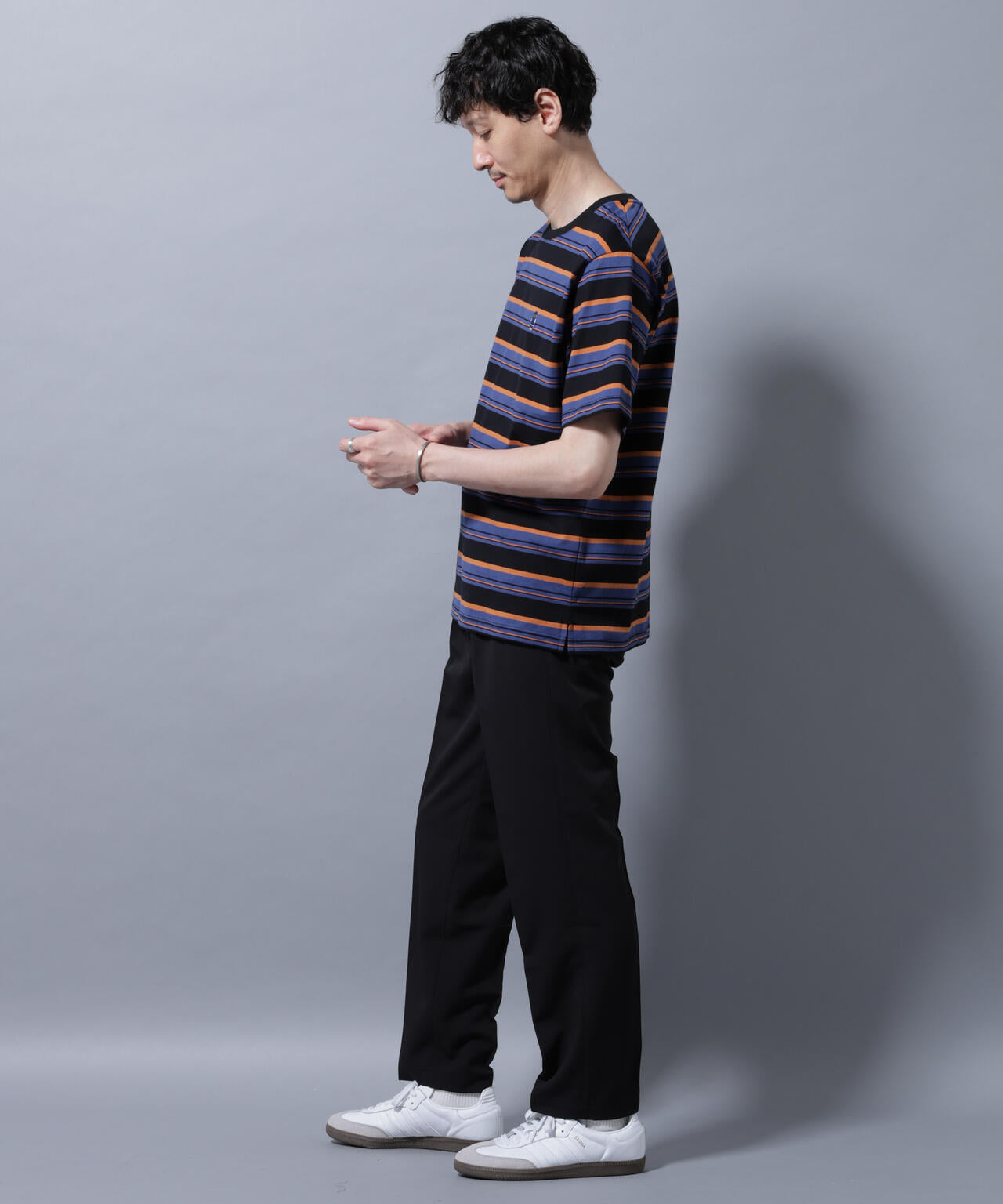 ナノベアボーダーTシャツ 半袖 6725224209