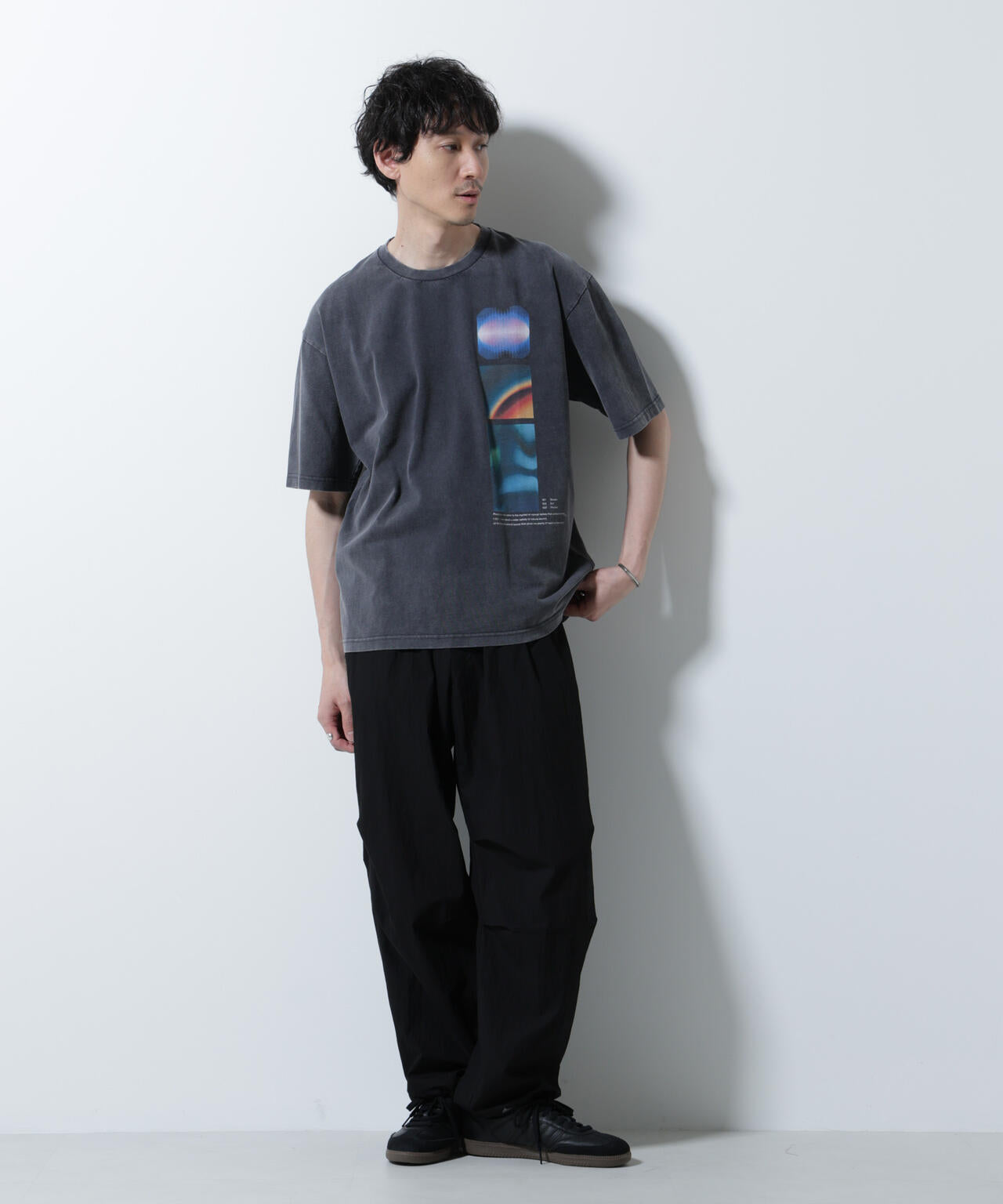 「A-C-Z」ピグメントグラフィックTシャツ 半袖 6725224210