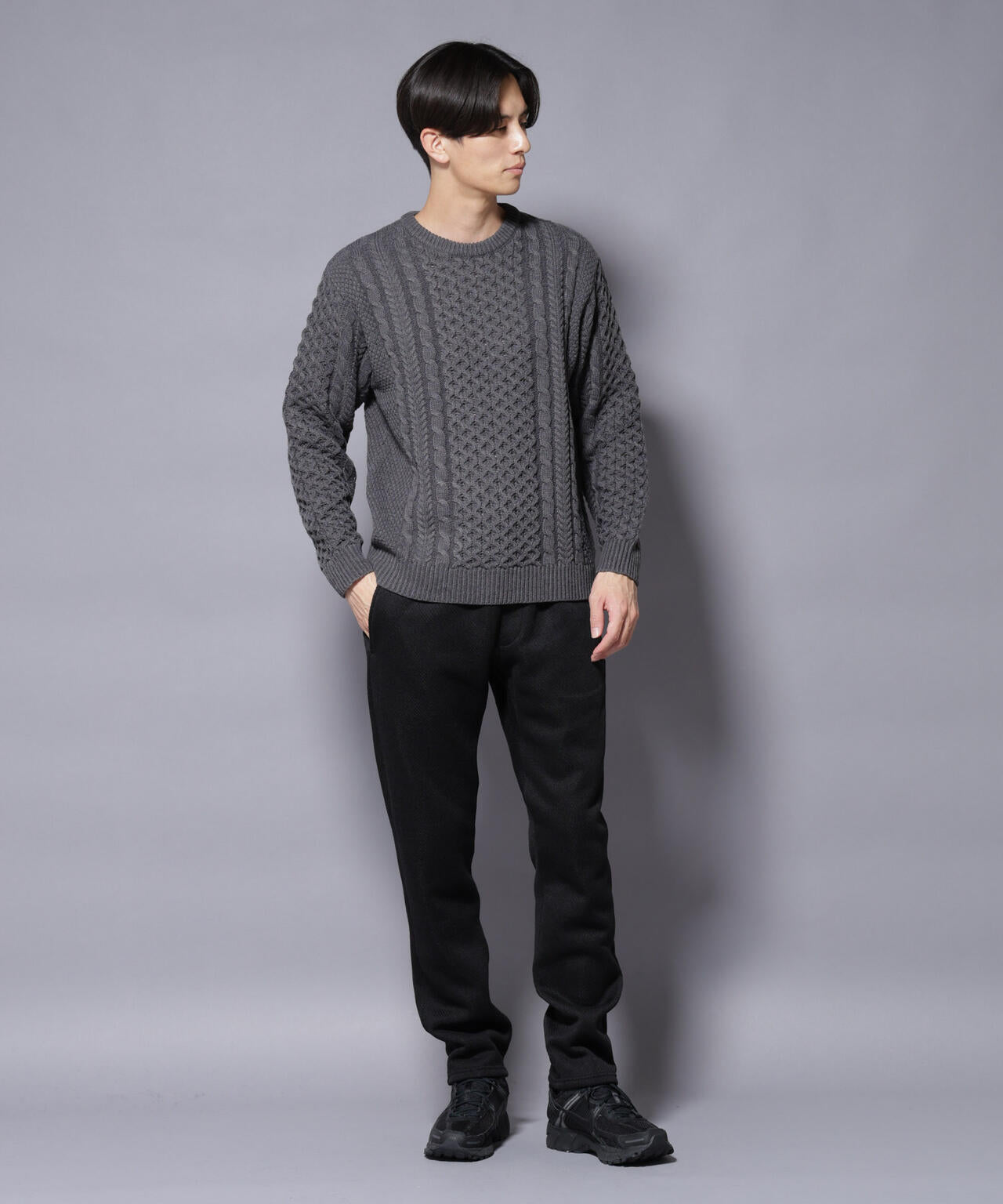 ニットフリースイージーパンツ(セットアップ可) 6725227206