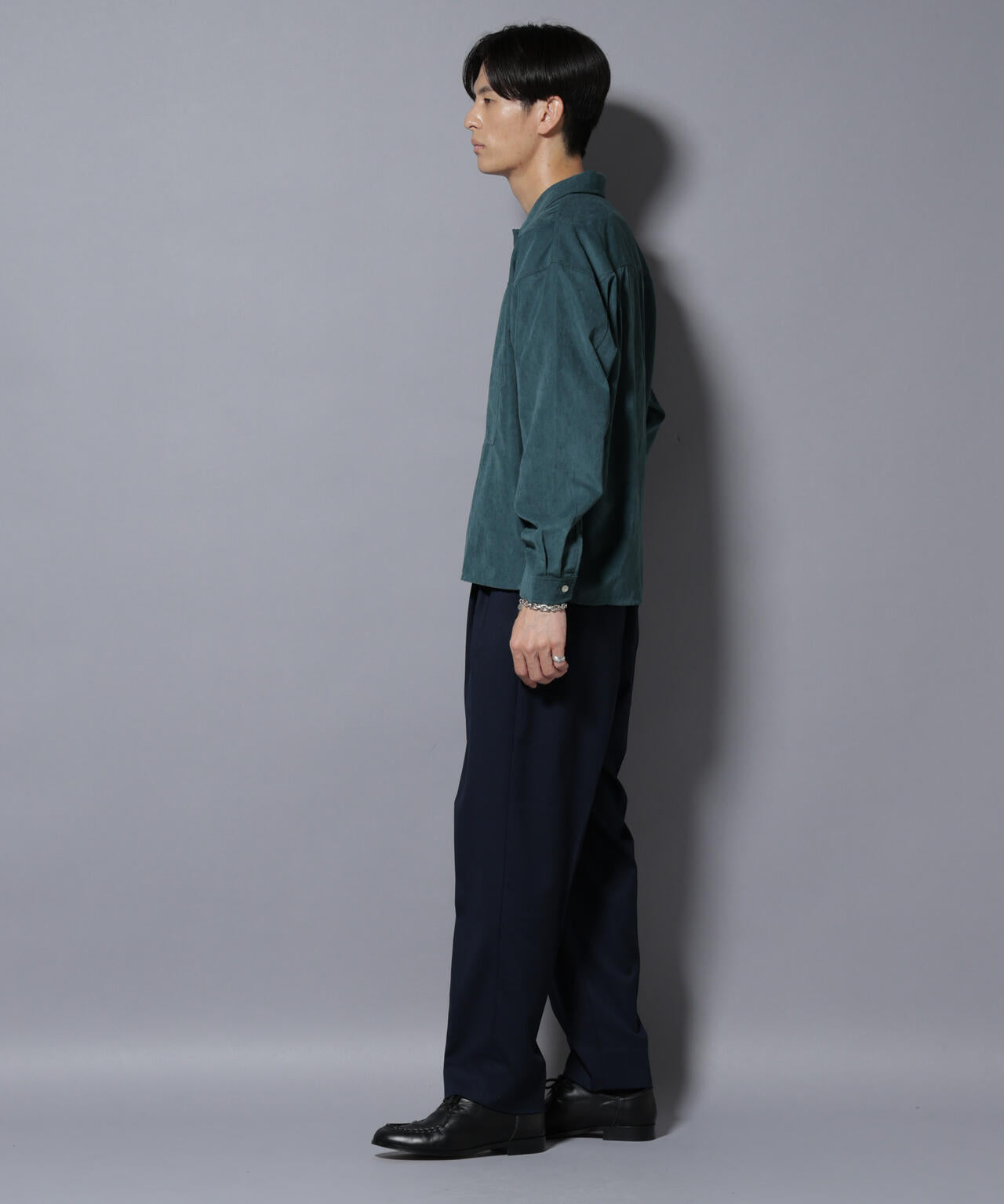 微起毛ワイド2タックテーパードパンツ 6725227212