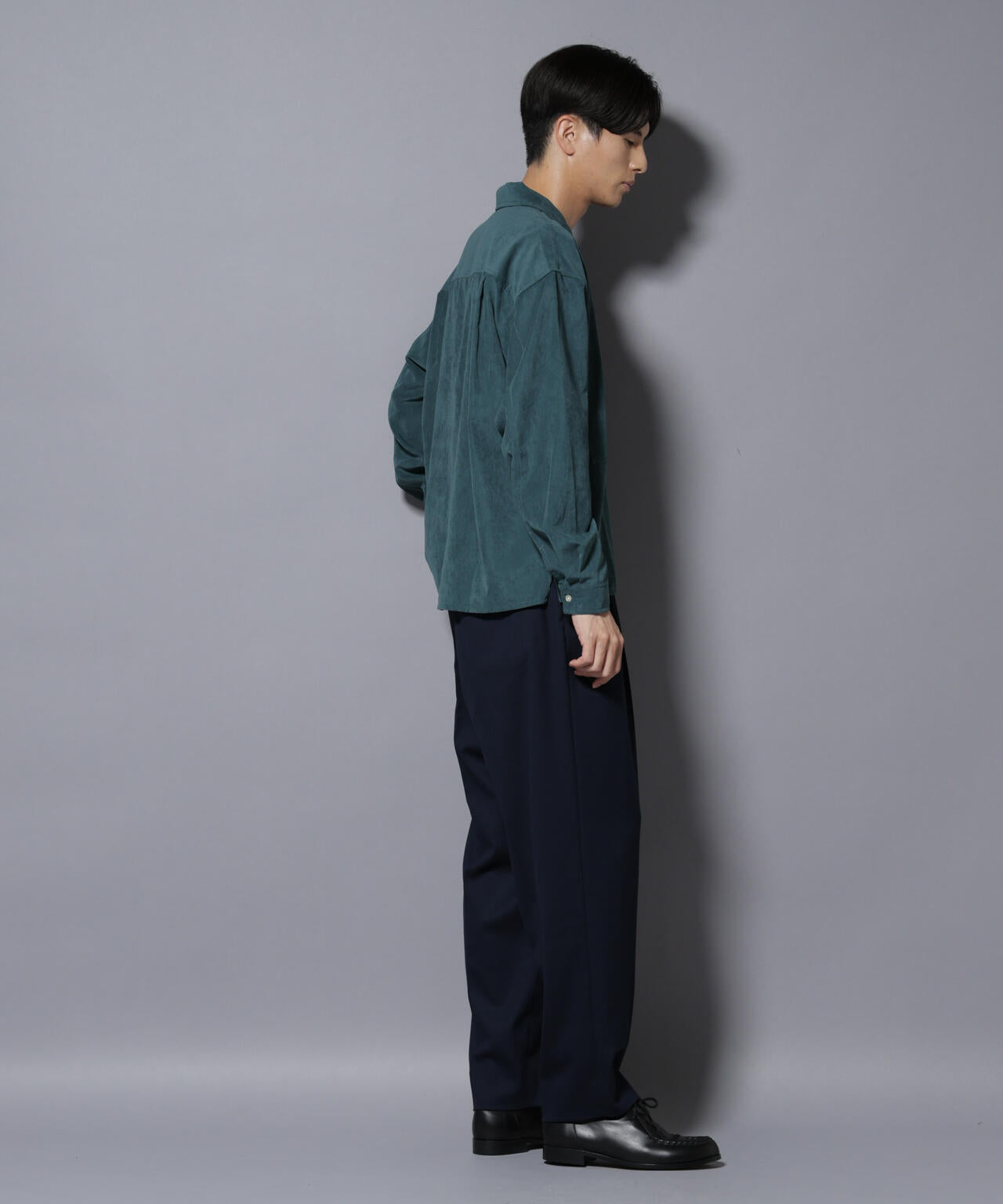 微起毛ワイド2タックテーパードパンツ 6725227212