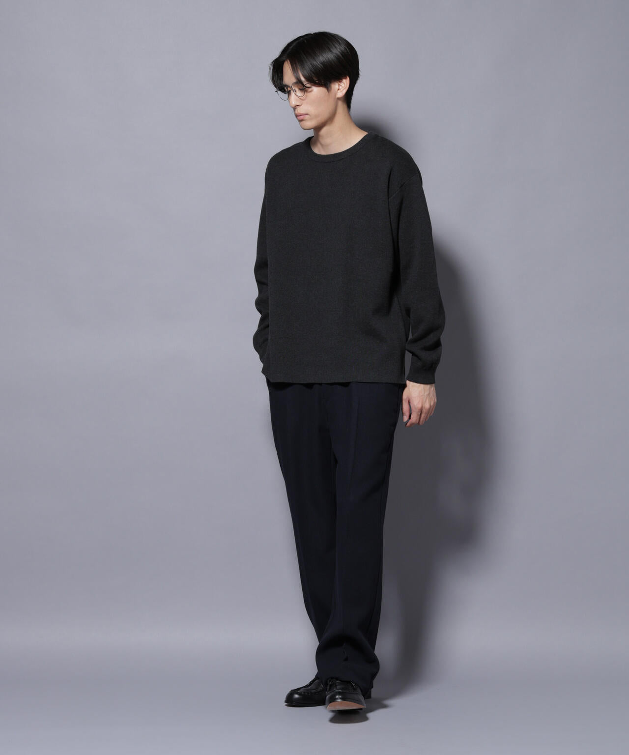 ヘリンボーンストレートスラックス