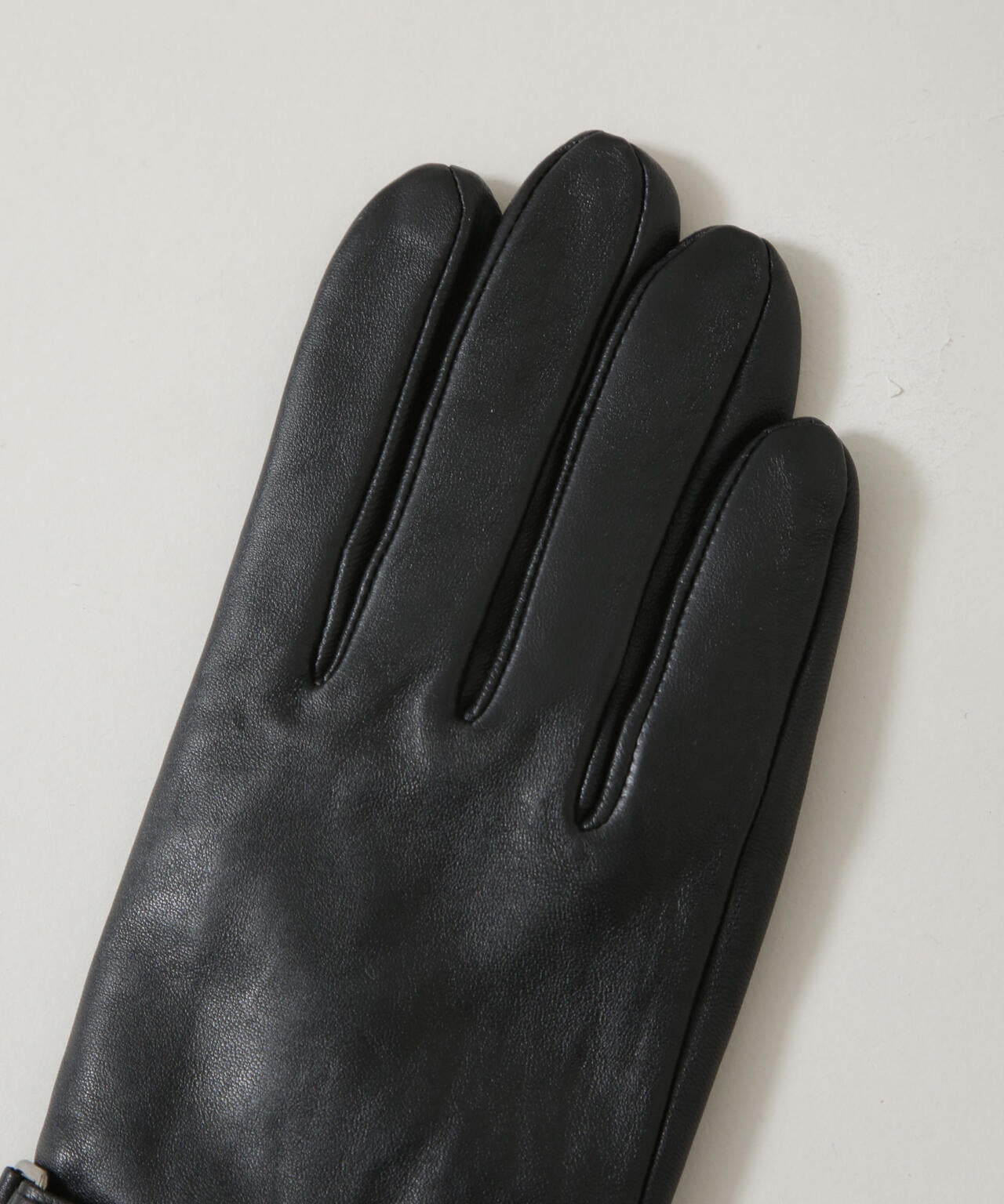 タッチパネル対応 ベルト付きラムレザーグローブ 6725249201