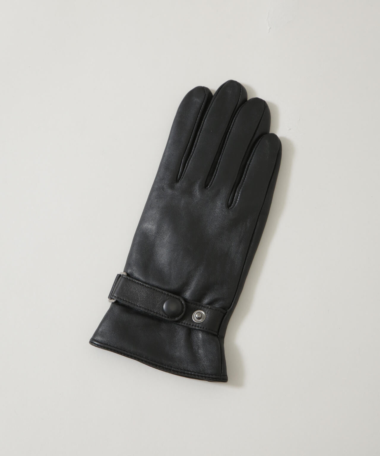 タッチパネル対応 ベルト付きラムレザーグローブ 6725249201