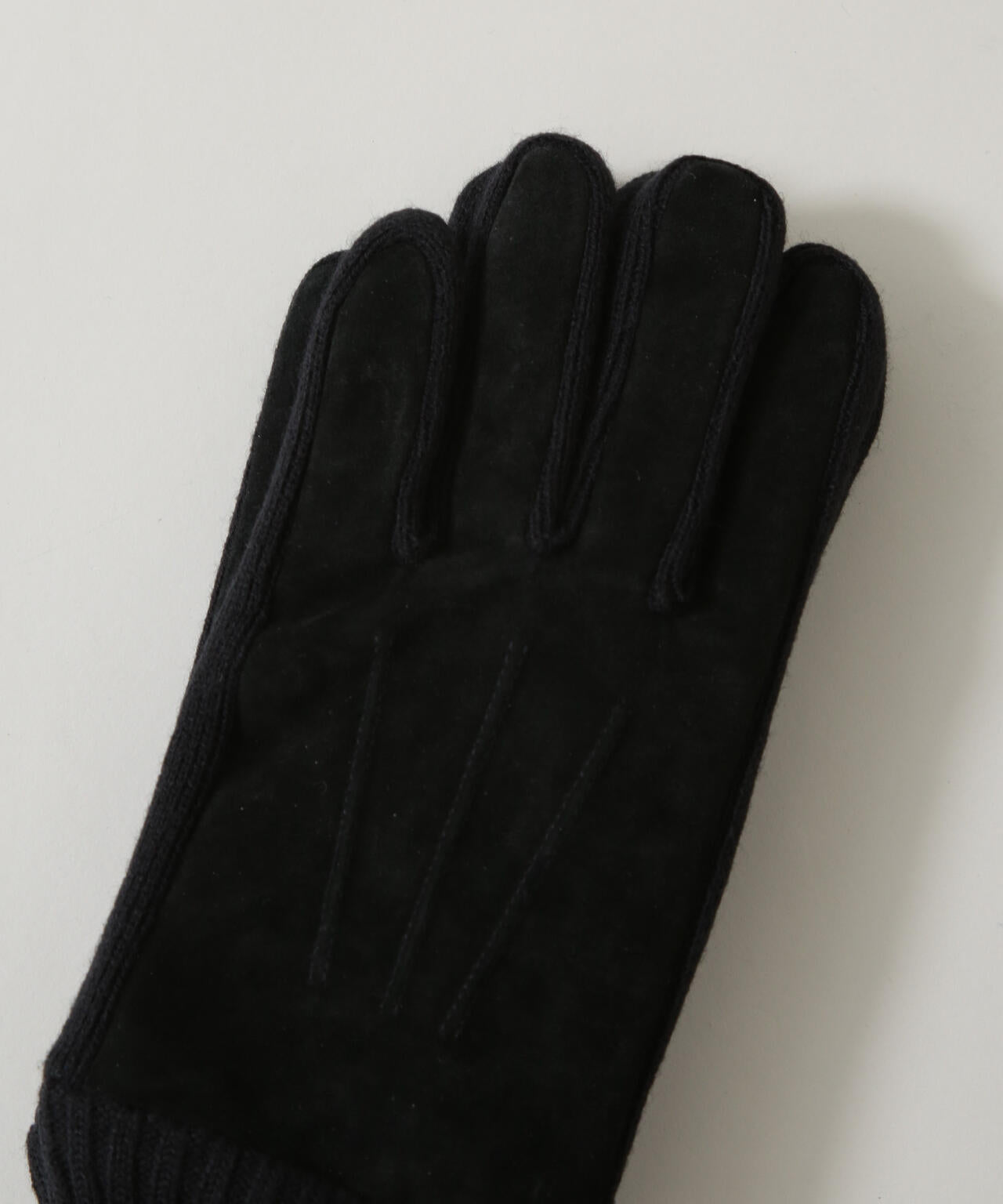 タッチパネル対応 Thinsulate スウェード×ニット切替グローブ