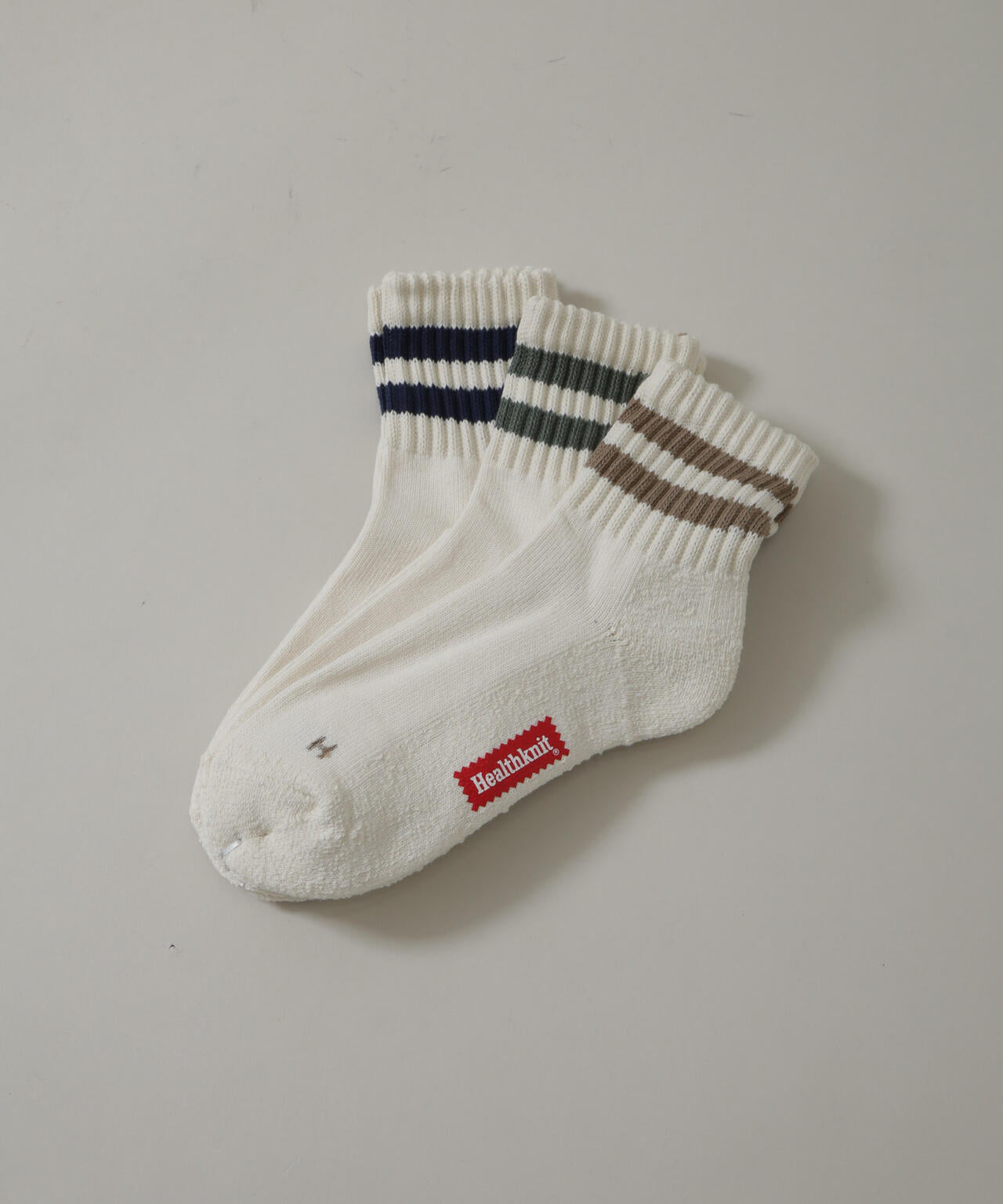 Healthknit / シンカー2本ライン ソックス 3足SET