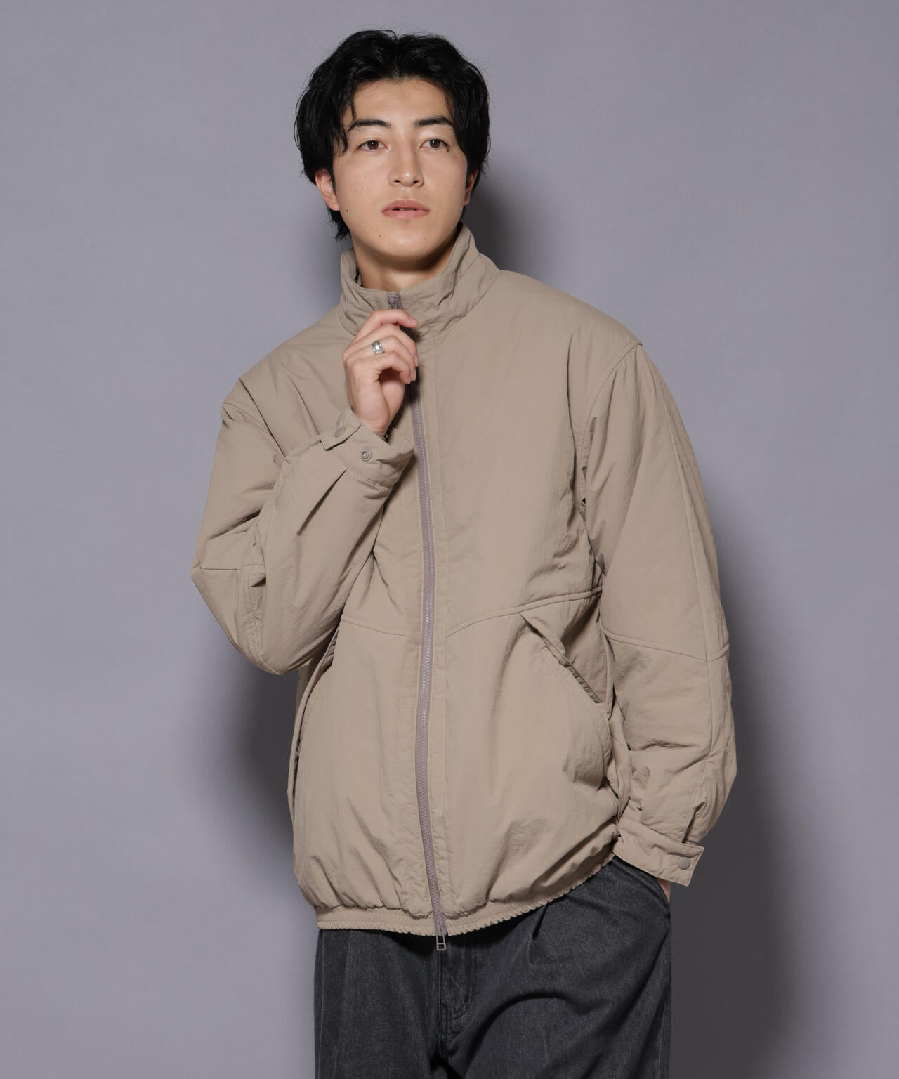 ジャケット・アウター r THERMOLITE(R) スタンドZIPブルゾン