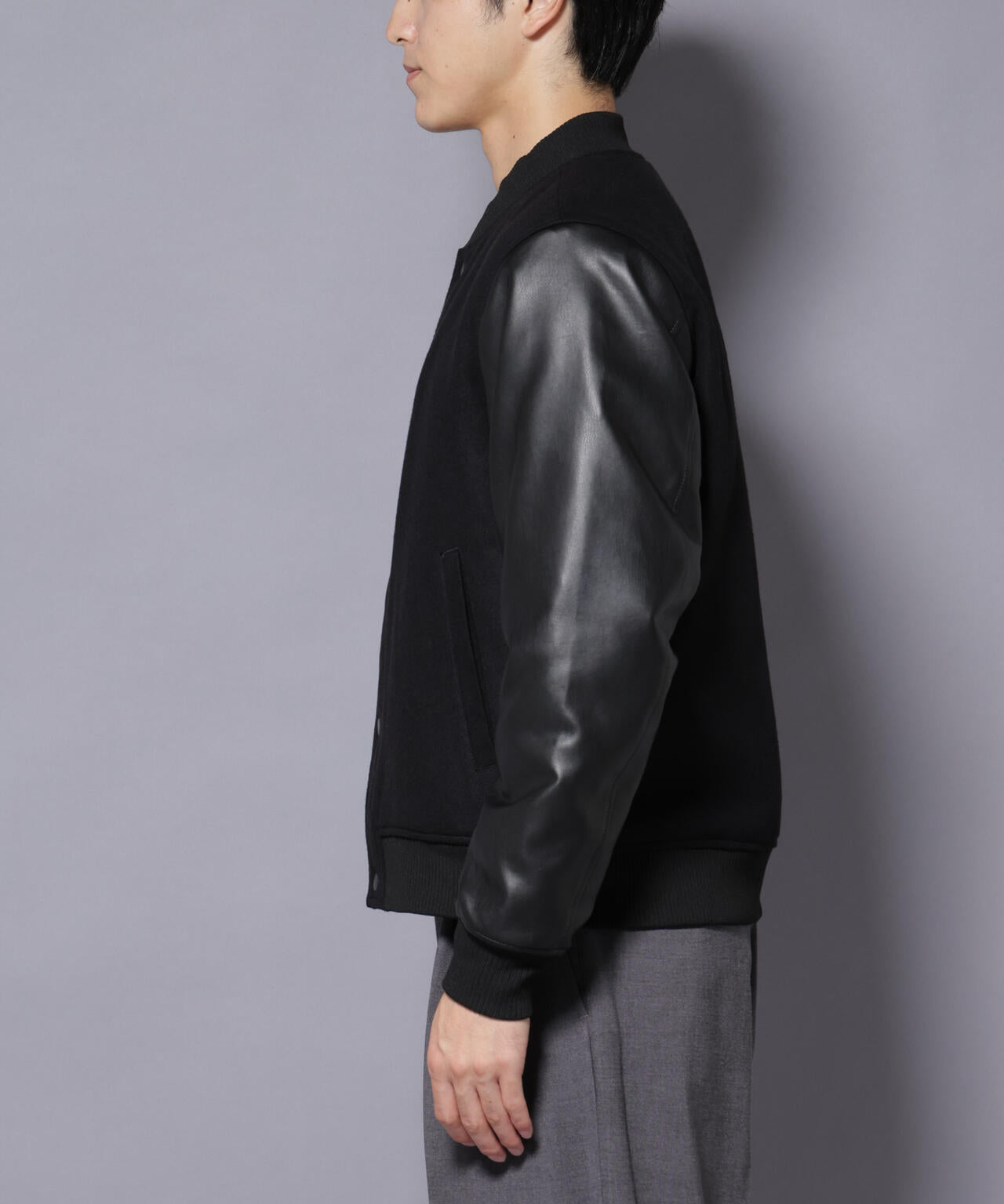 フェイクレザースタジャン 6726112202