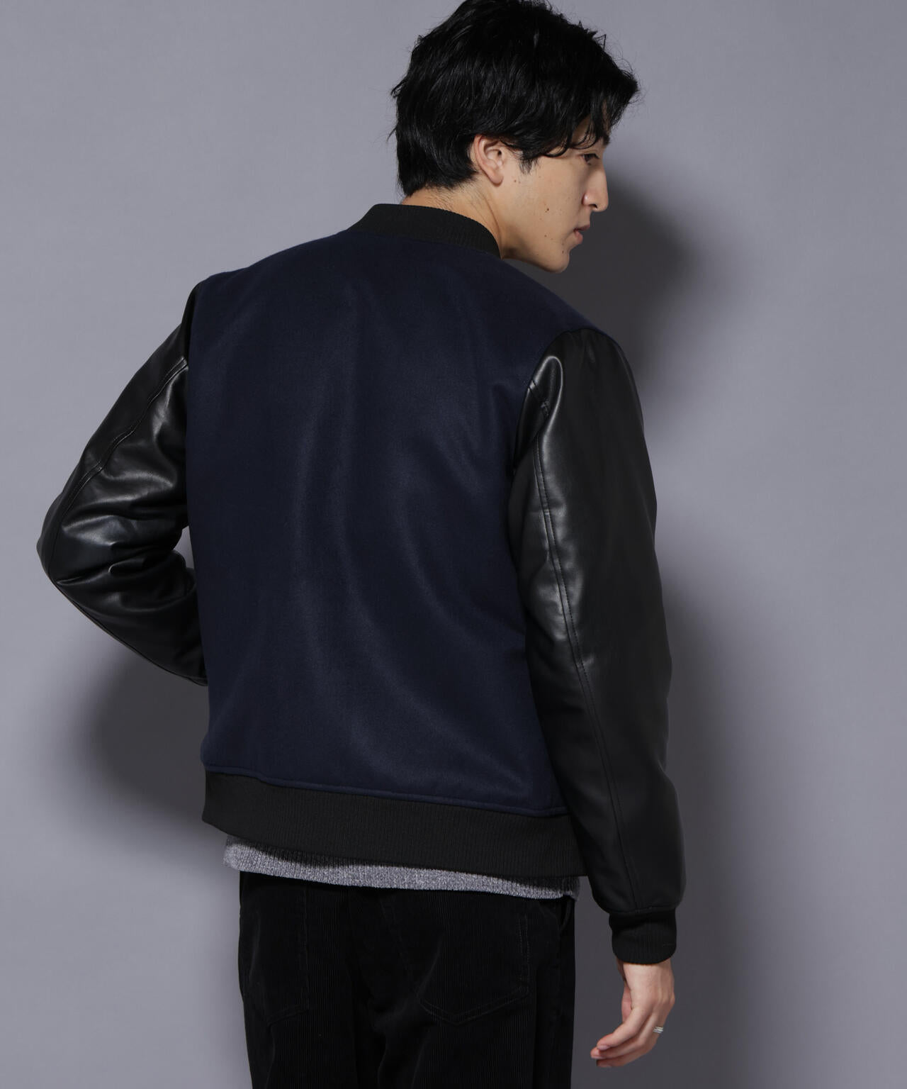 フェイクレザースタジャン 6726112202