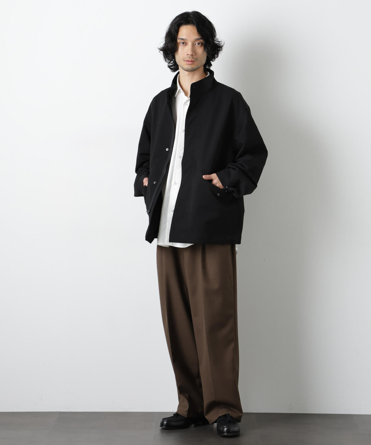 ドレープショートモッズブルゾン