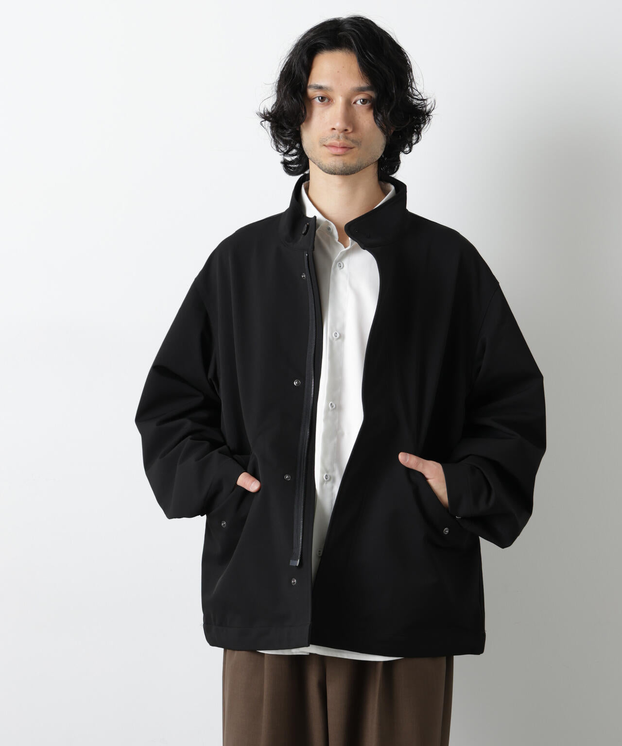 ドレープショートモッズブルゾン