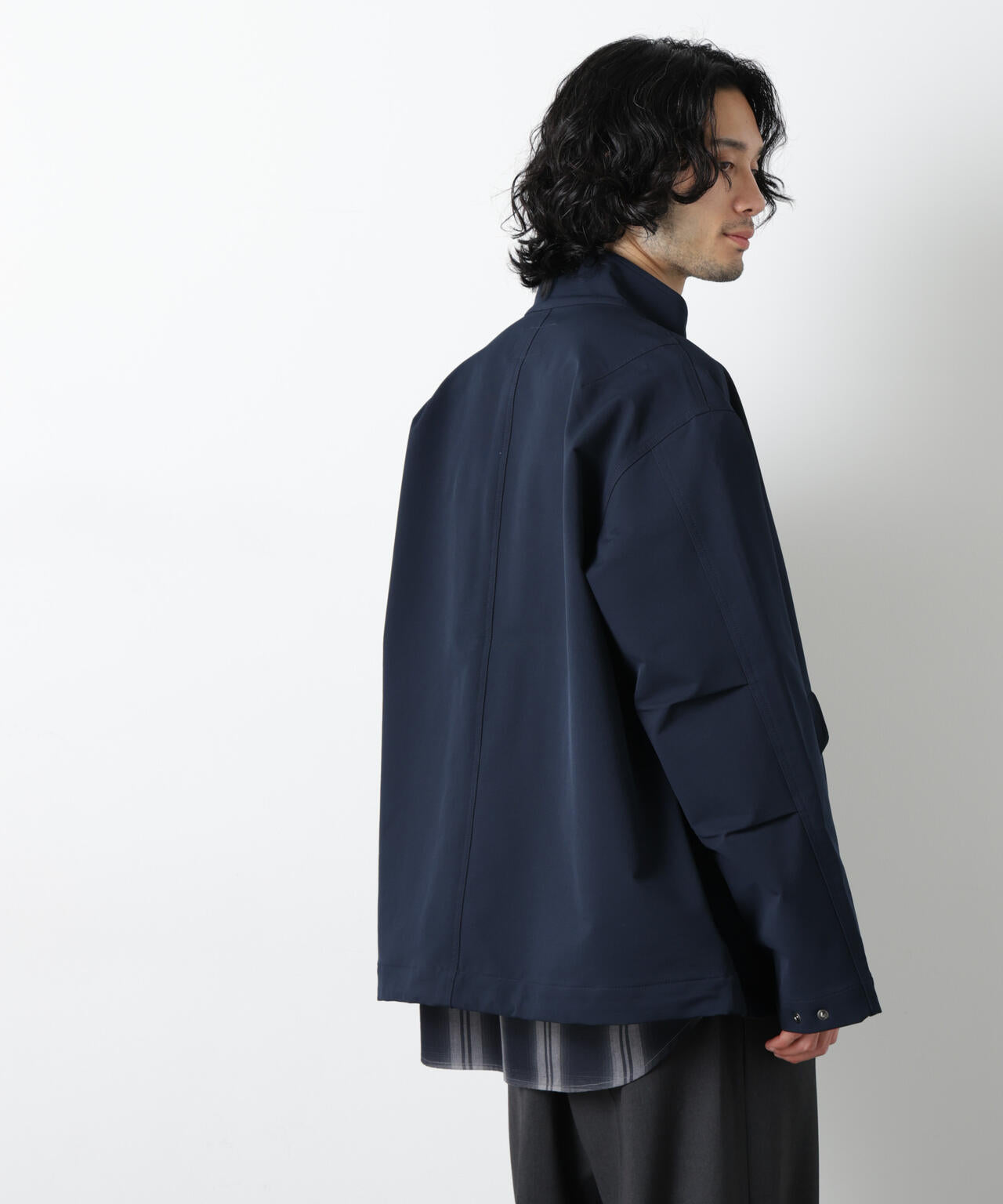 ドレープショートモッズブルゾン