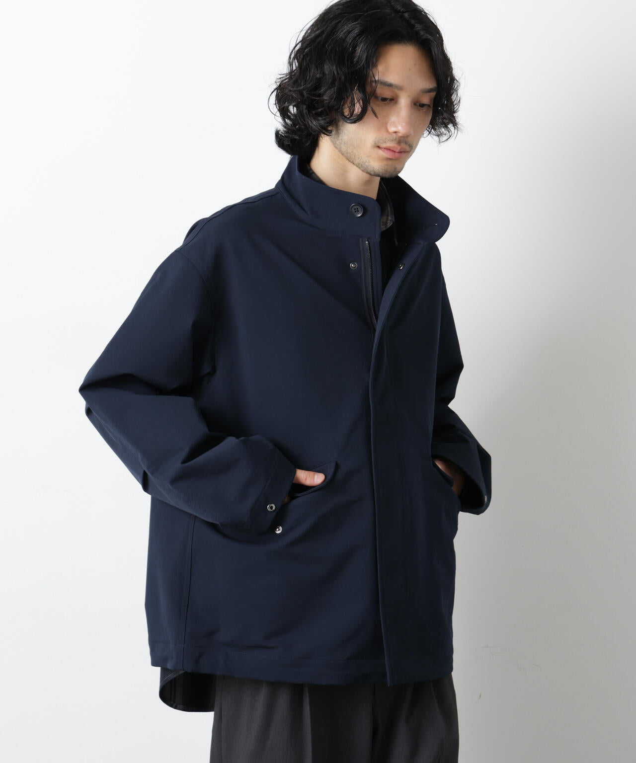 ドレープショートモッズブルゾン 6726112206