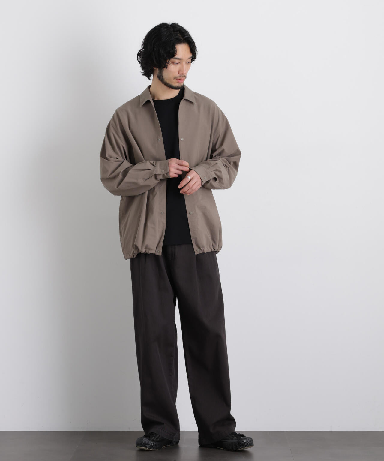 ストレッチワイドシャツブルゾン 6726112210