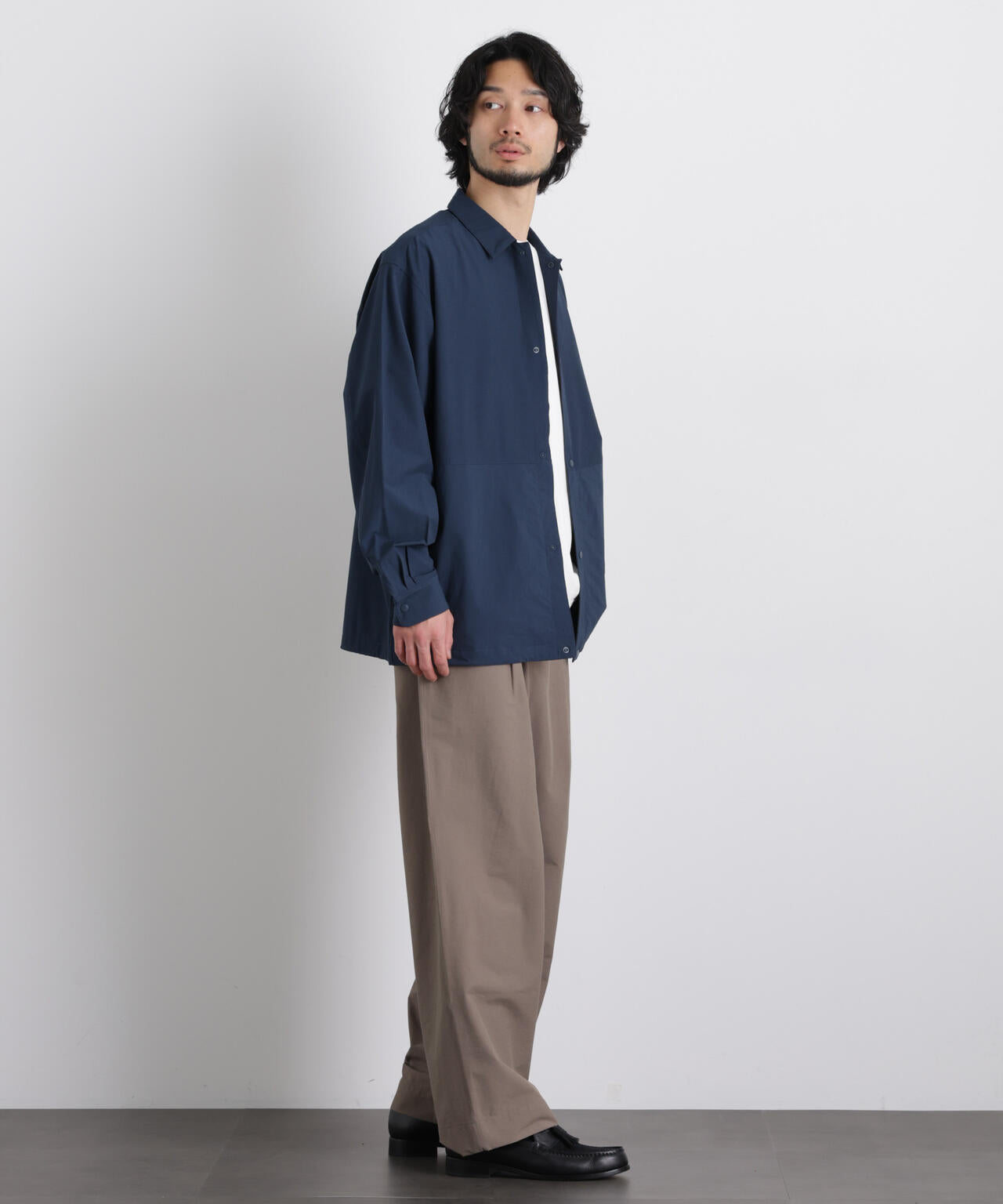 ストレッチワイドシャツブルゾン 6726112210