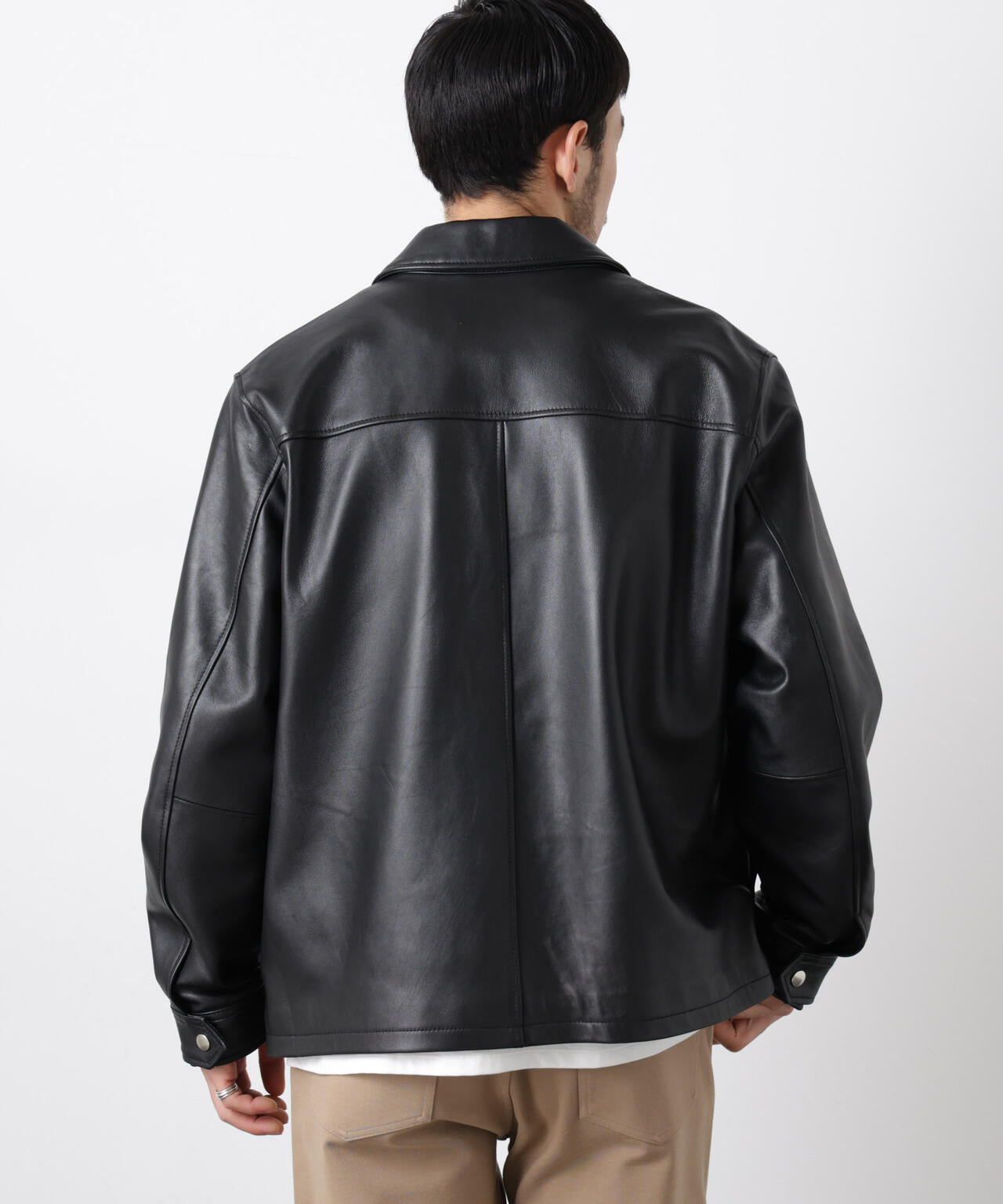 レザーシングルライダースジャケット 6726113201