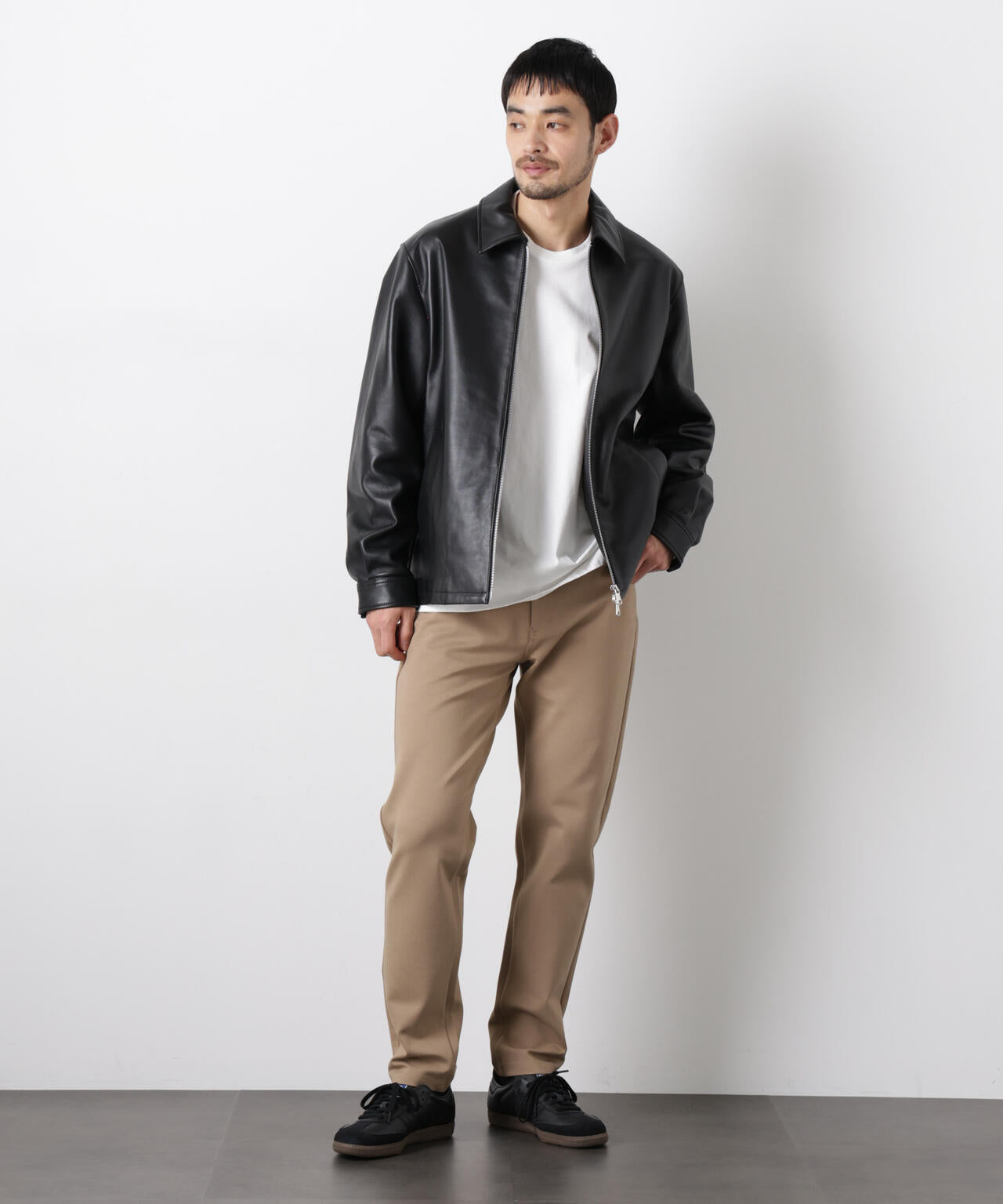 レザーシングルライダースジャケット 6726113201