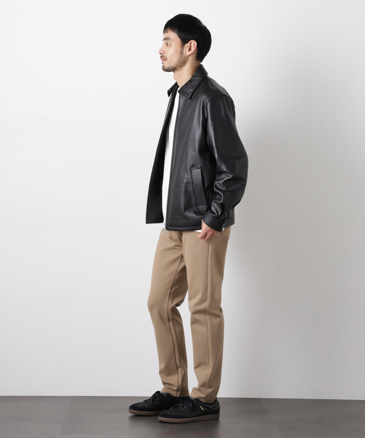 レザーシングルライダースジャケット 6726113201