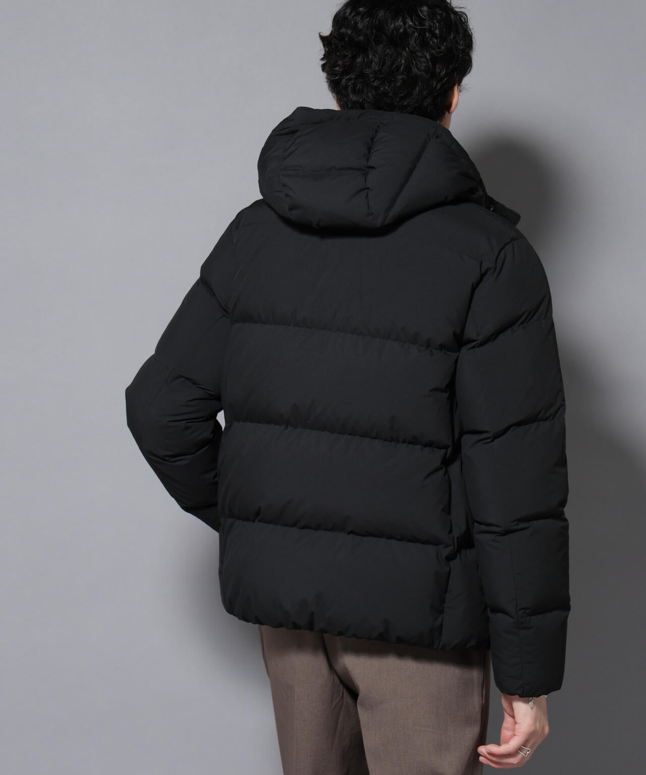 anewdown(R)フルダルステッチフーデット撥水ダウン 6726114202