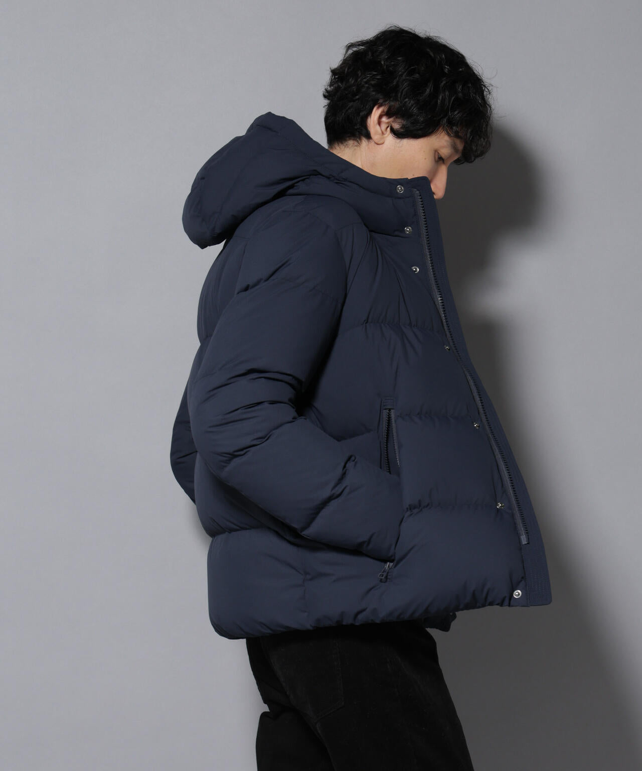 anewdown(R)フルダルステッチフーデット撥水ダウン 6726114202