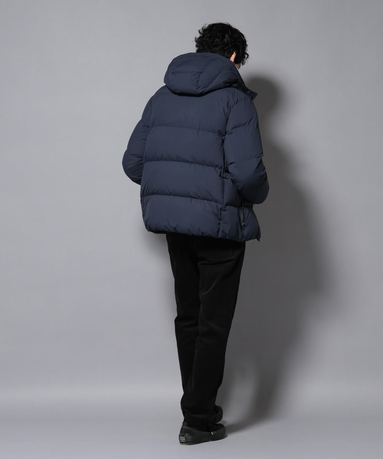 anewdown(R)フルダルステッチフーデット撥水ダウン