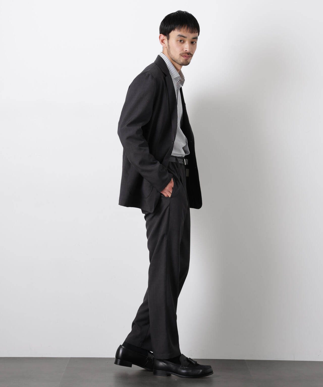 ポリエステルツイル セットアップ(洗濯機洗い可能)