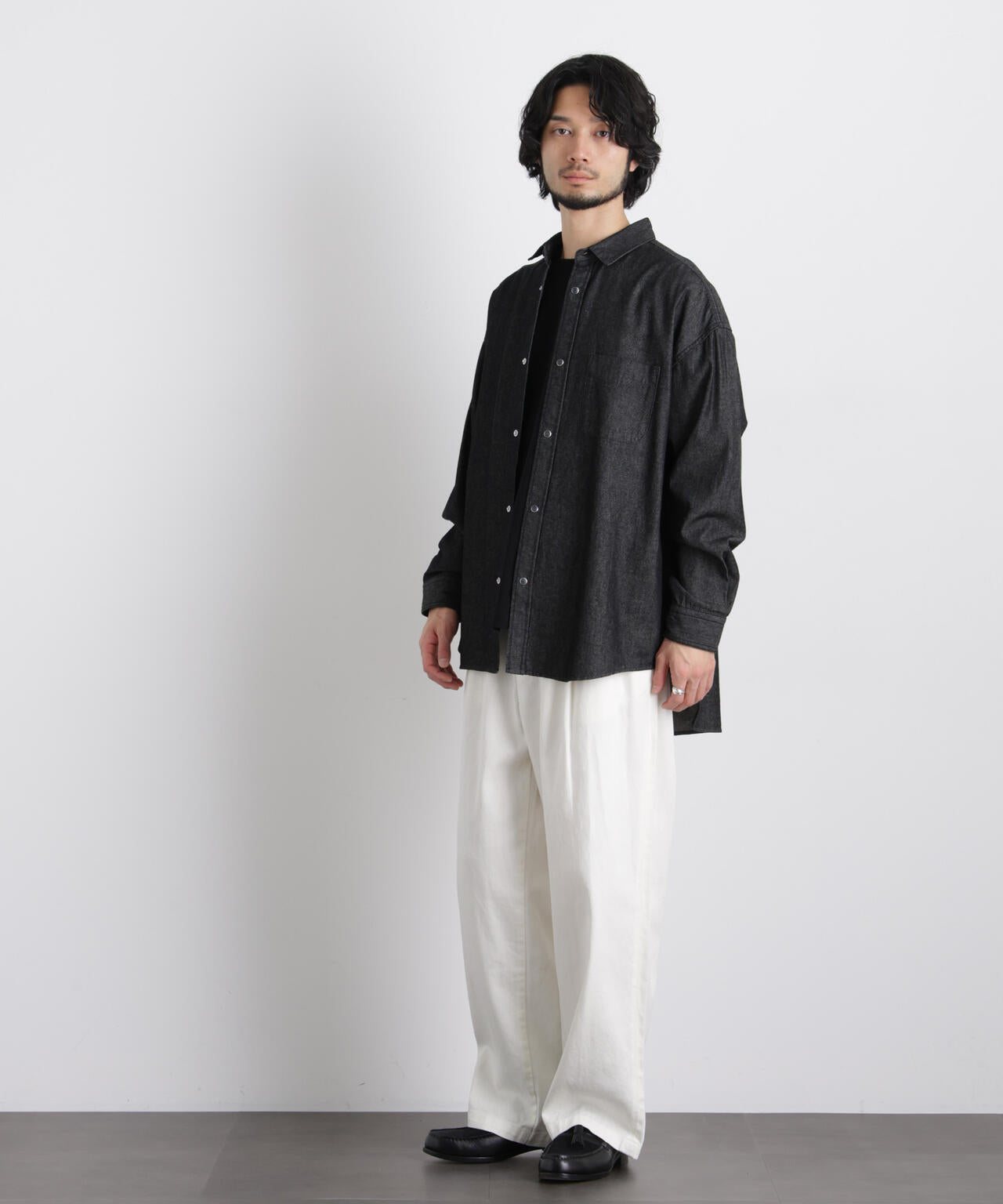 6.5oz リラックスデニムシャツ 長袖 6726120203