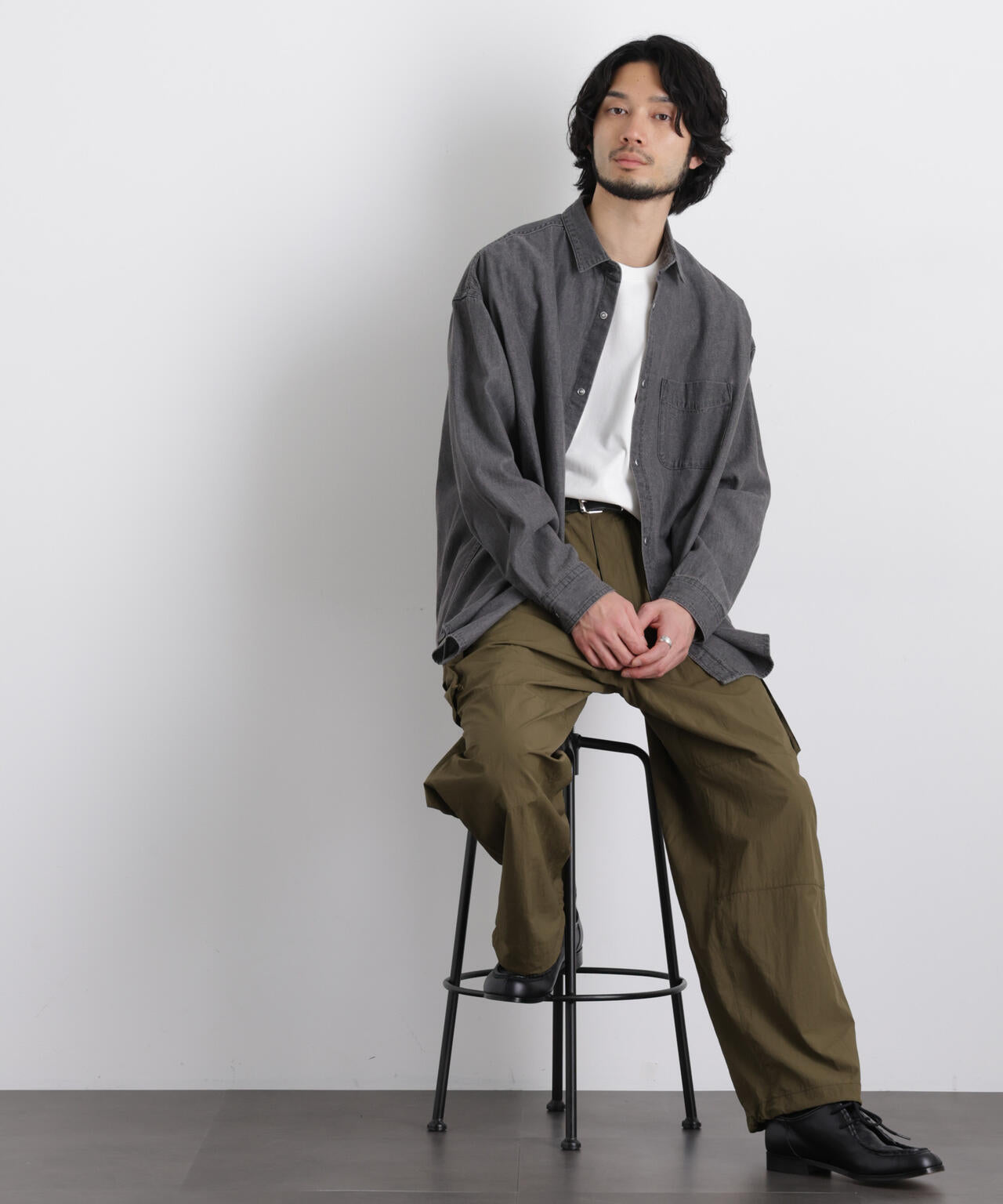 6.5oz リラックスデニムシャツ 長袖 6726120203