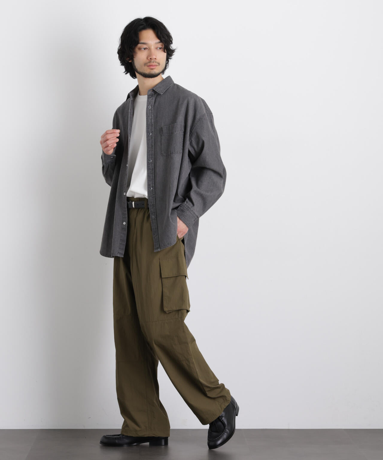 6.5oz リラックスデニムシャツ 長袖 6726120203