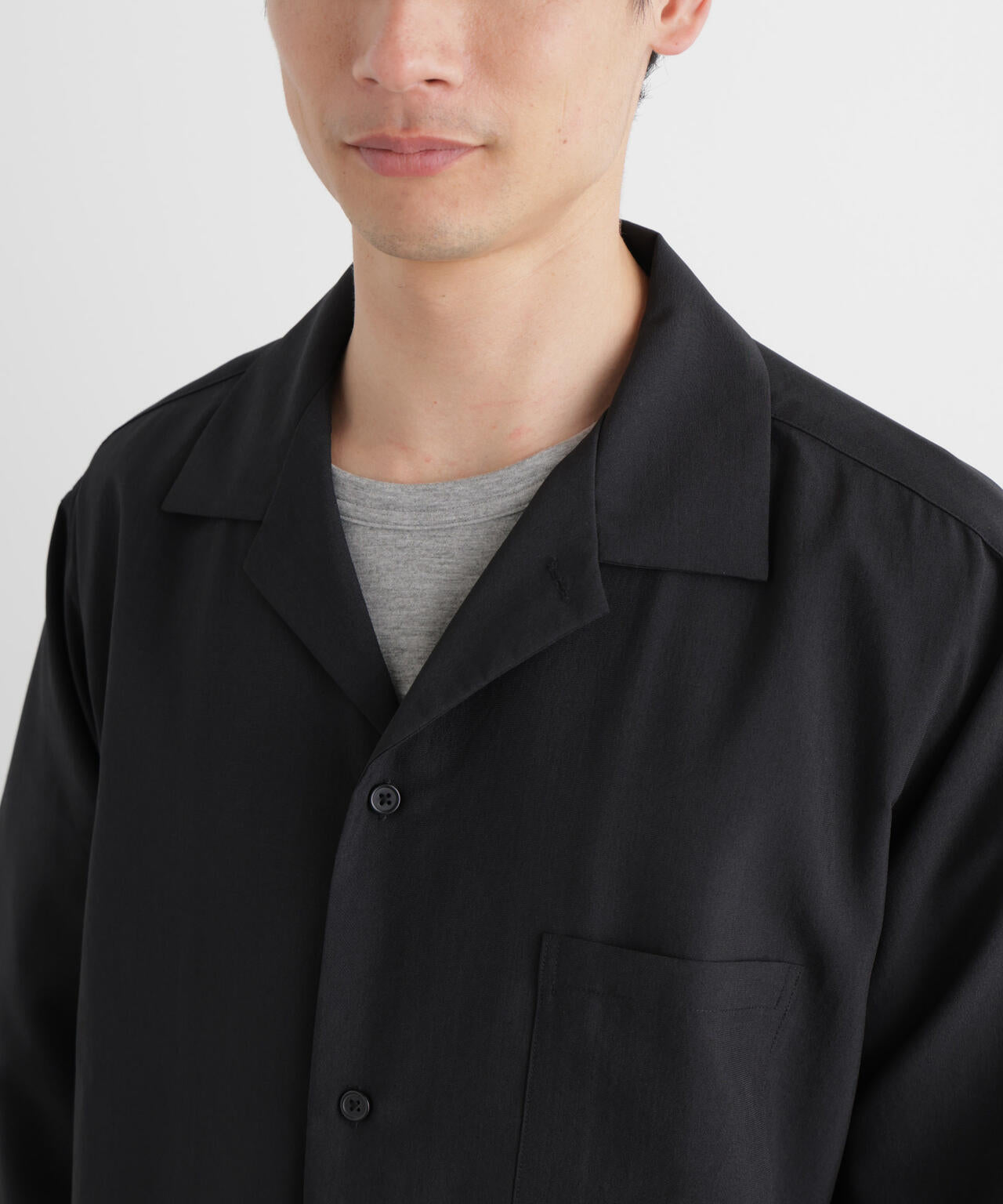 セオアルファ オープンカラーシャツ 長袖 6726120205