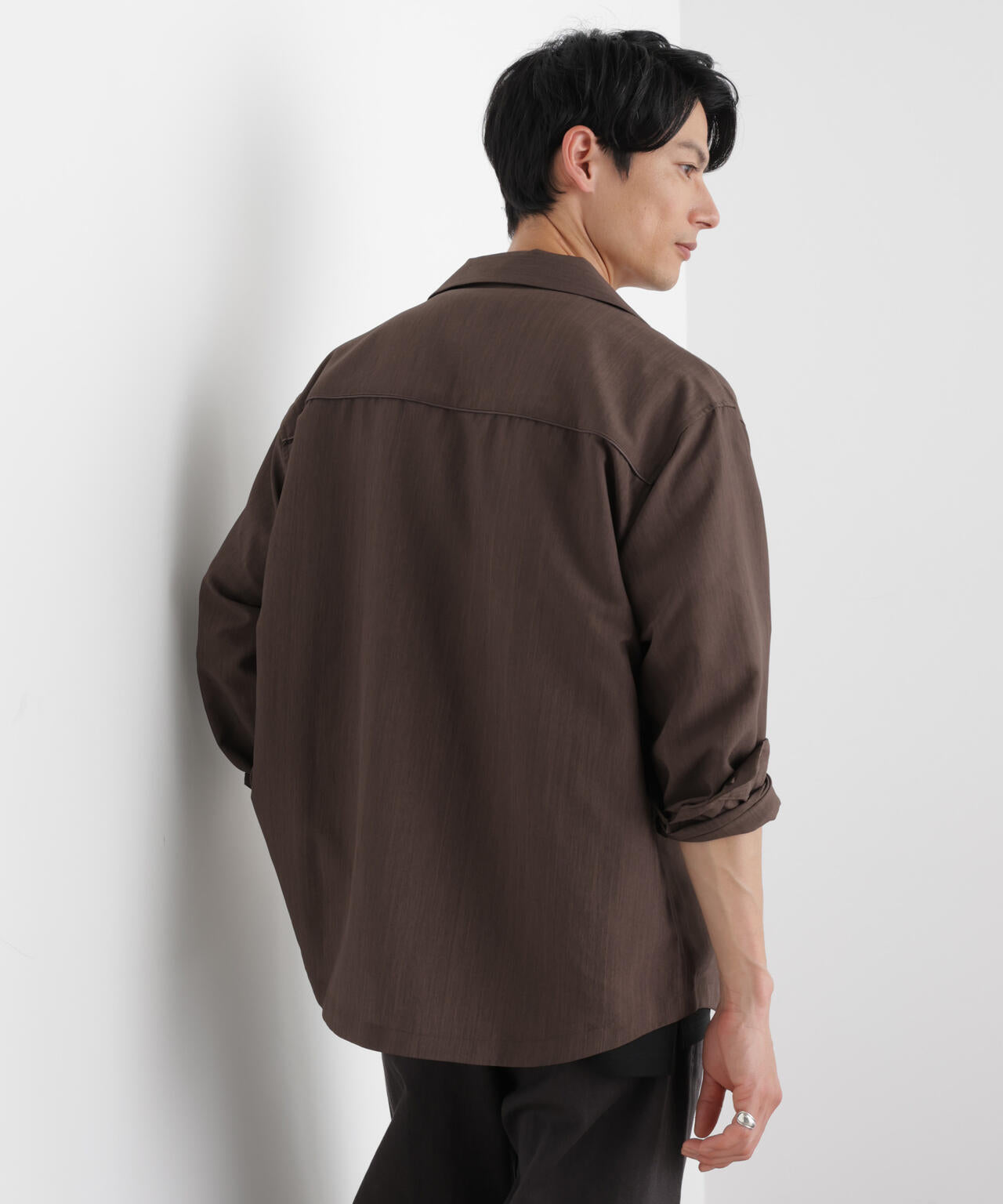 セオアルファ オープンカラーシャツ 長袖 6726120205