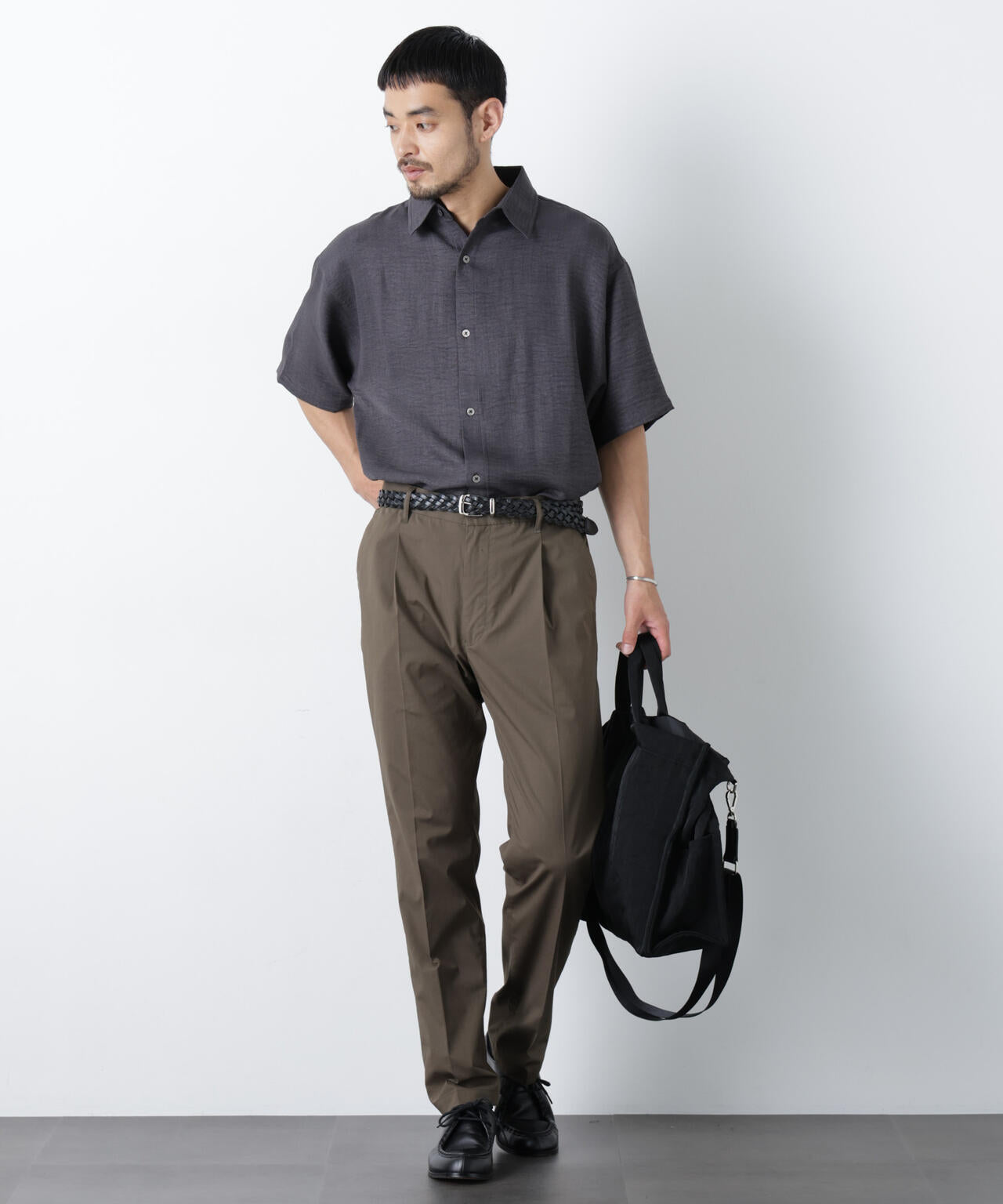 NORMANBROS別注 ワッシャーシャツ半袖 6726121001
