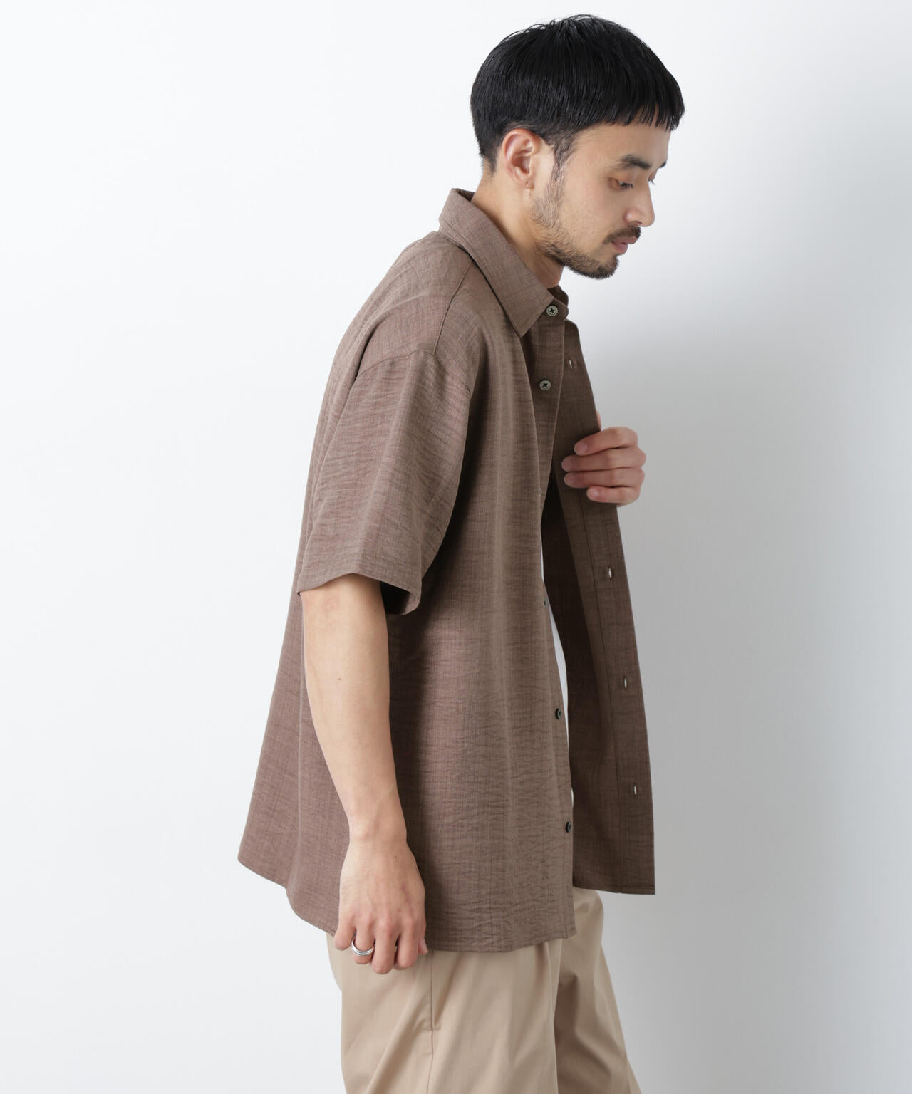 NORMANBROS別注 ワッシャーシャツ半袖 6726121001