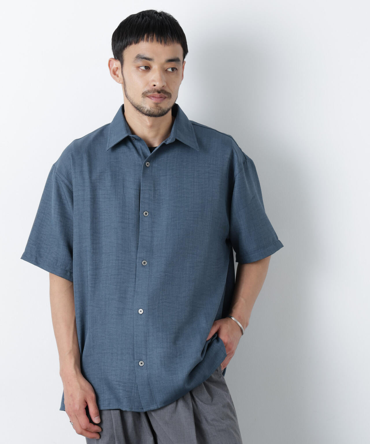 NORMANBROS別注 ワッシャーシャツ半袖 6726121001