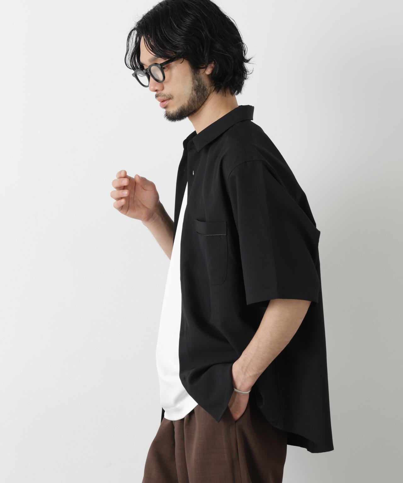 セオアルファ レギュラーカラーシャツ 半袖 6726121204
