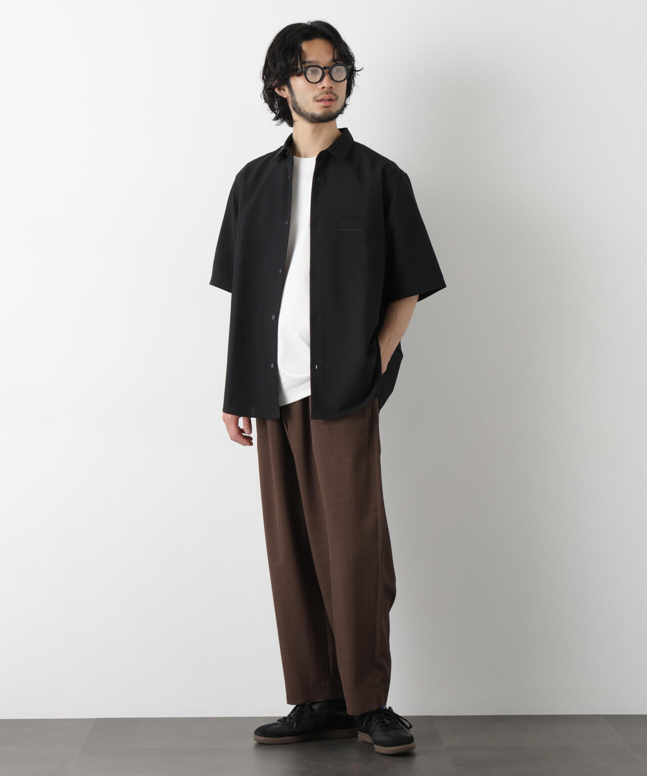 セオアルファ レギュラーカラーシャツ 半袖 6726121204