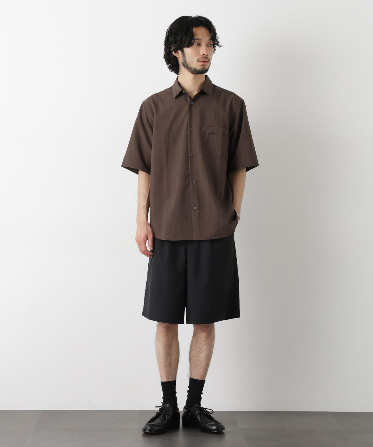 セオアルファ レギュラーカラーシャツ 半袖 6726121204