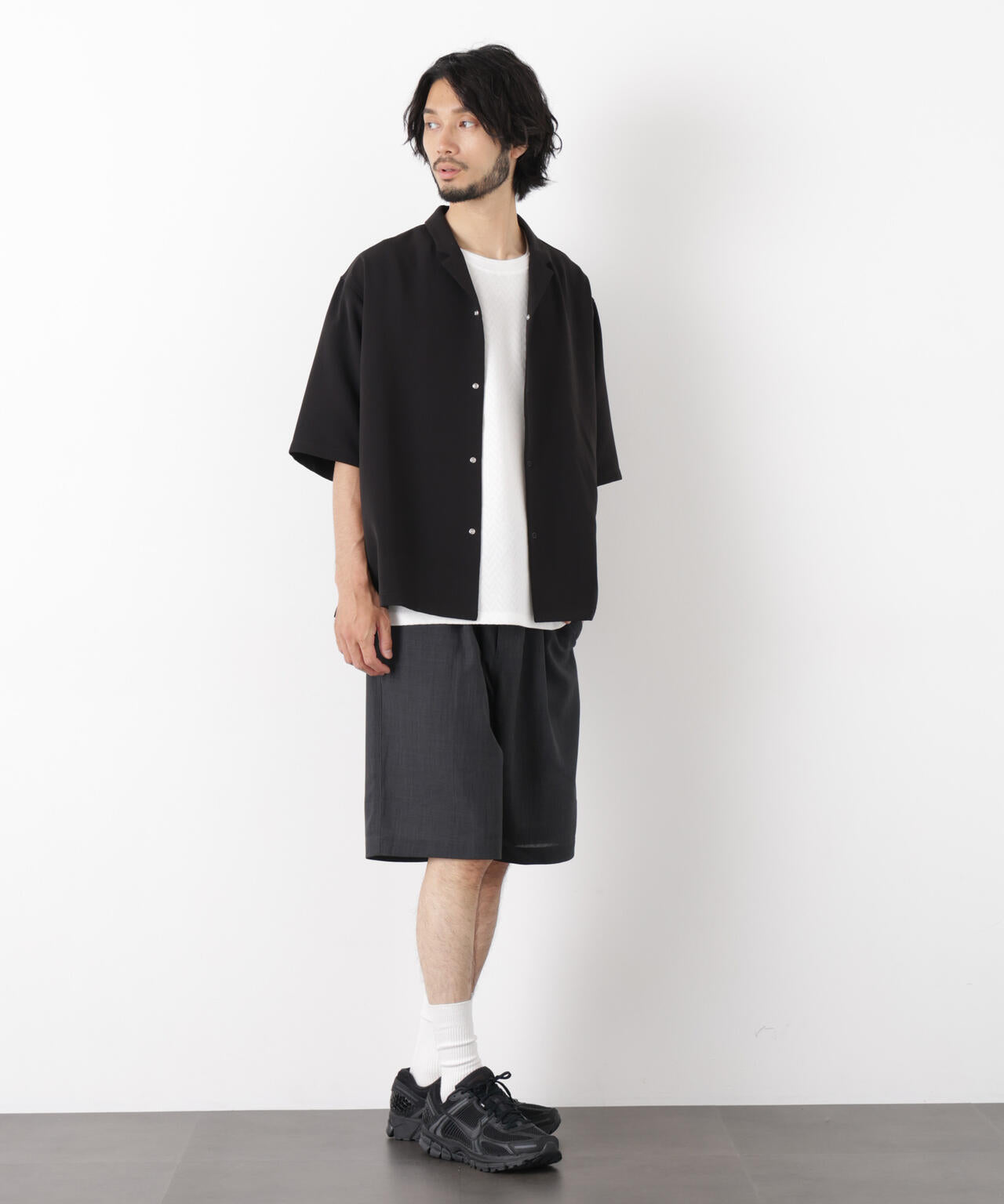 リングドットラペルシャツ 半袖 6726121221