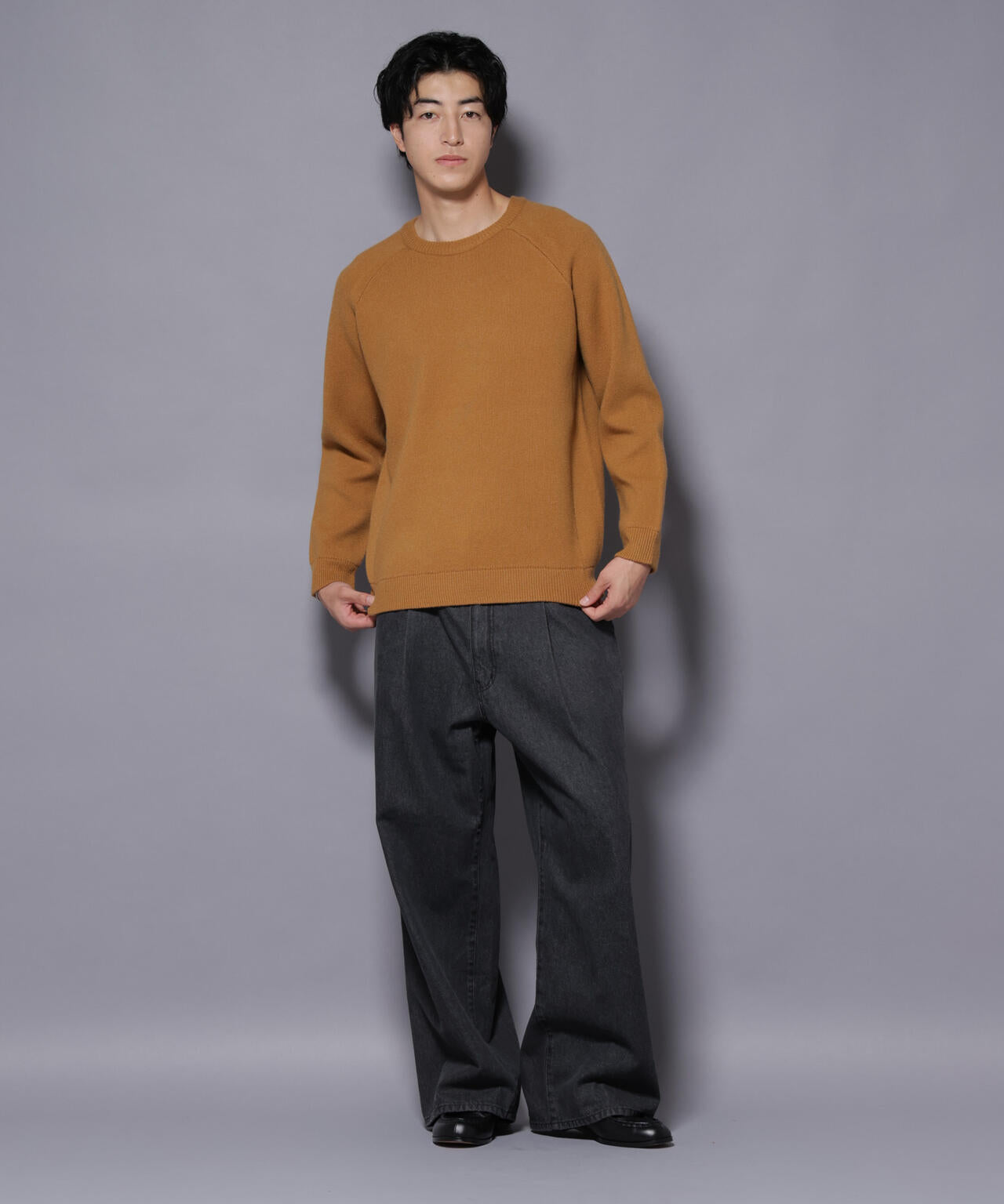 ウォッシャブル ダブルフェイスニット